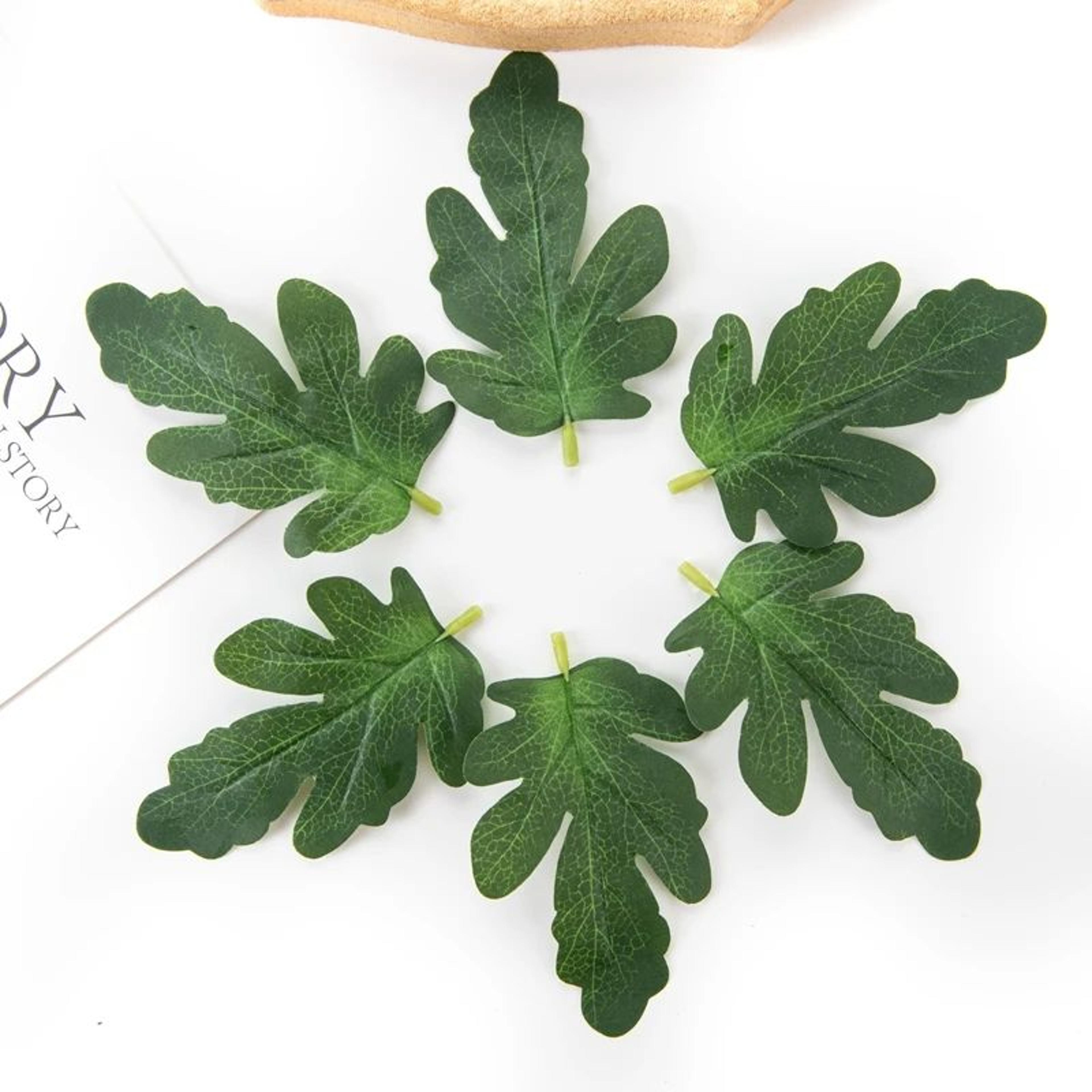 Lifelike Artificial Greenery Leaves Set  DIY Craft Foliage  Wedding Decoration Supplies 50PCS 0