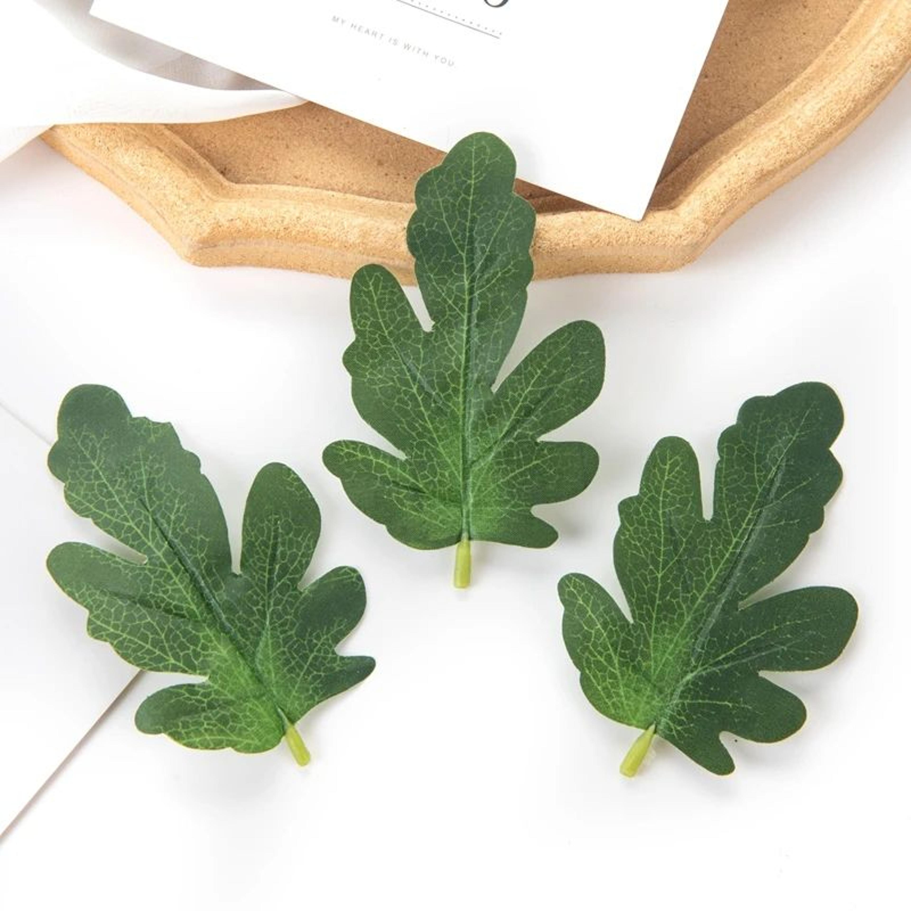 Lifelike Artificial Greenery Leaves Set  DIY Craft Foliage  Wedding Decoration Supplies 50PCS 1
