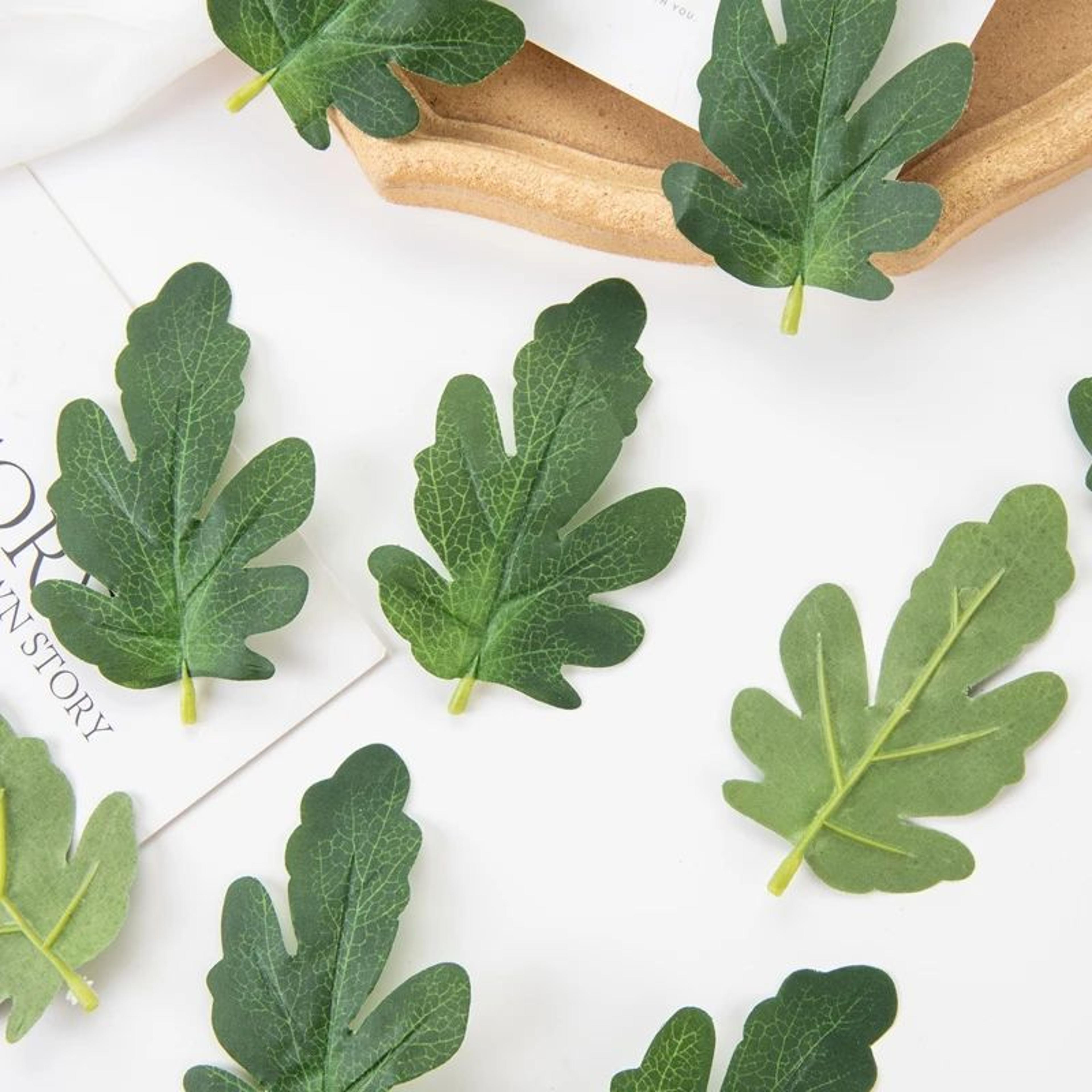 Lifelike Artificial Greenery Leaves Set  DIY Craft Foliage  Wedding Decoration Supplies 50PCS 3