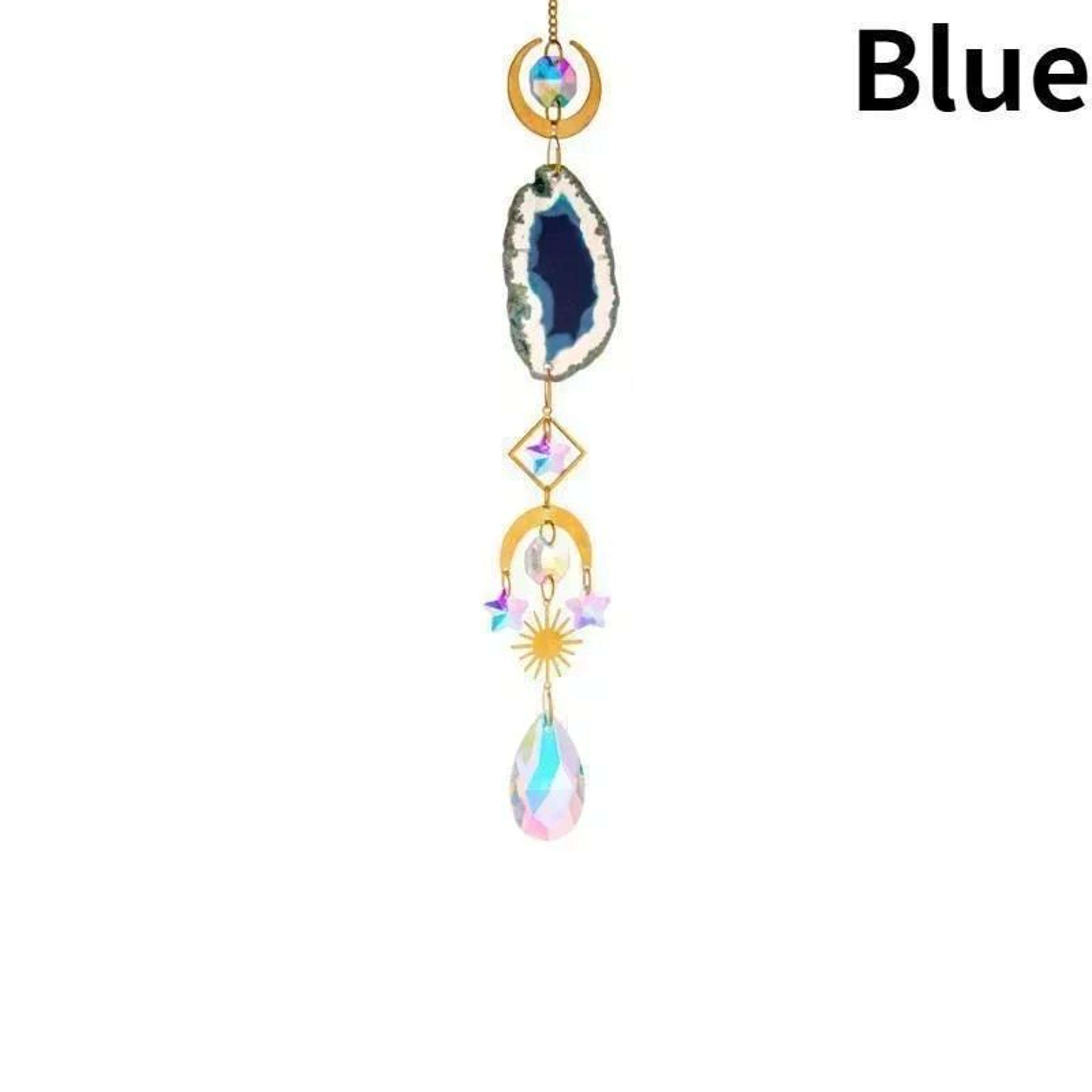 Celestial Crystal Suncatcher Sun And Moon Window Prism Rainbow Maker 7