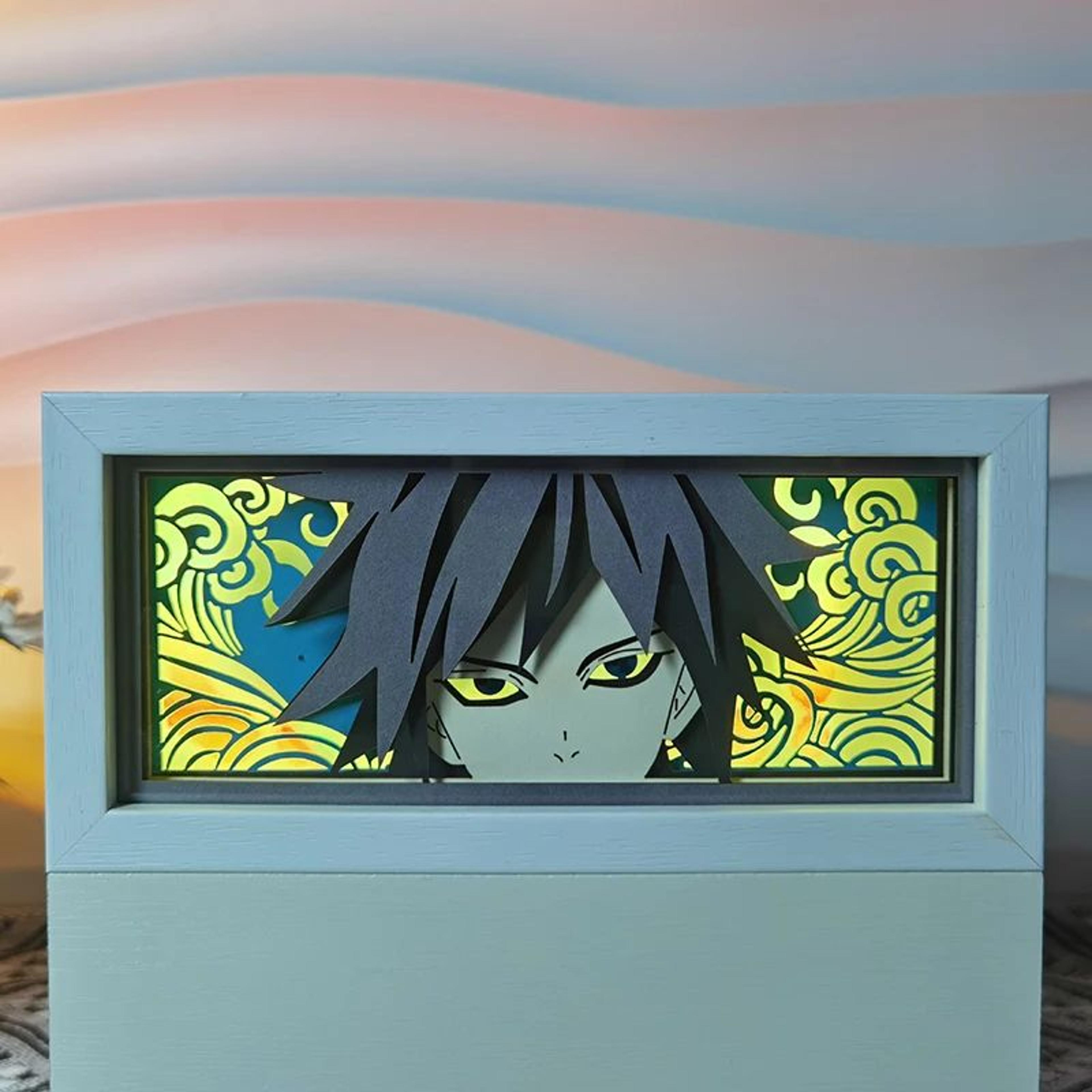 Tanjiro LED Light Box Demon Slayer Night Light For Anime Room Decor 5