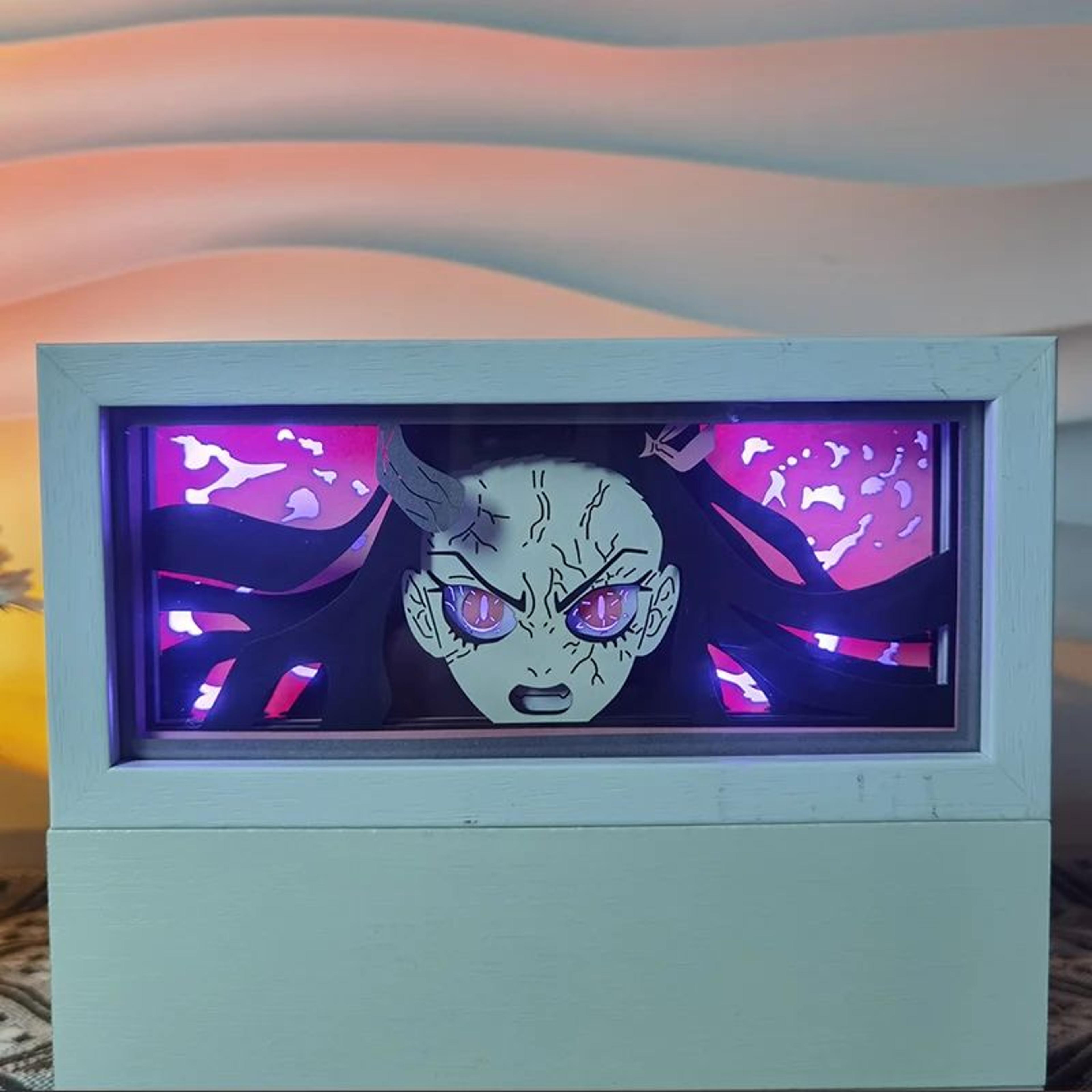 Tanjiro LED Light Box Demon Slayer Night Light For Anime Room Decor 8