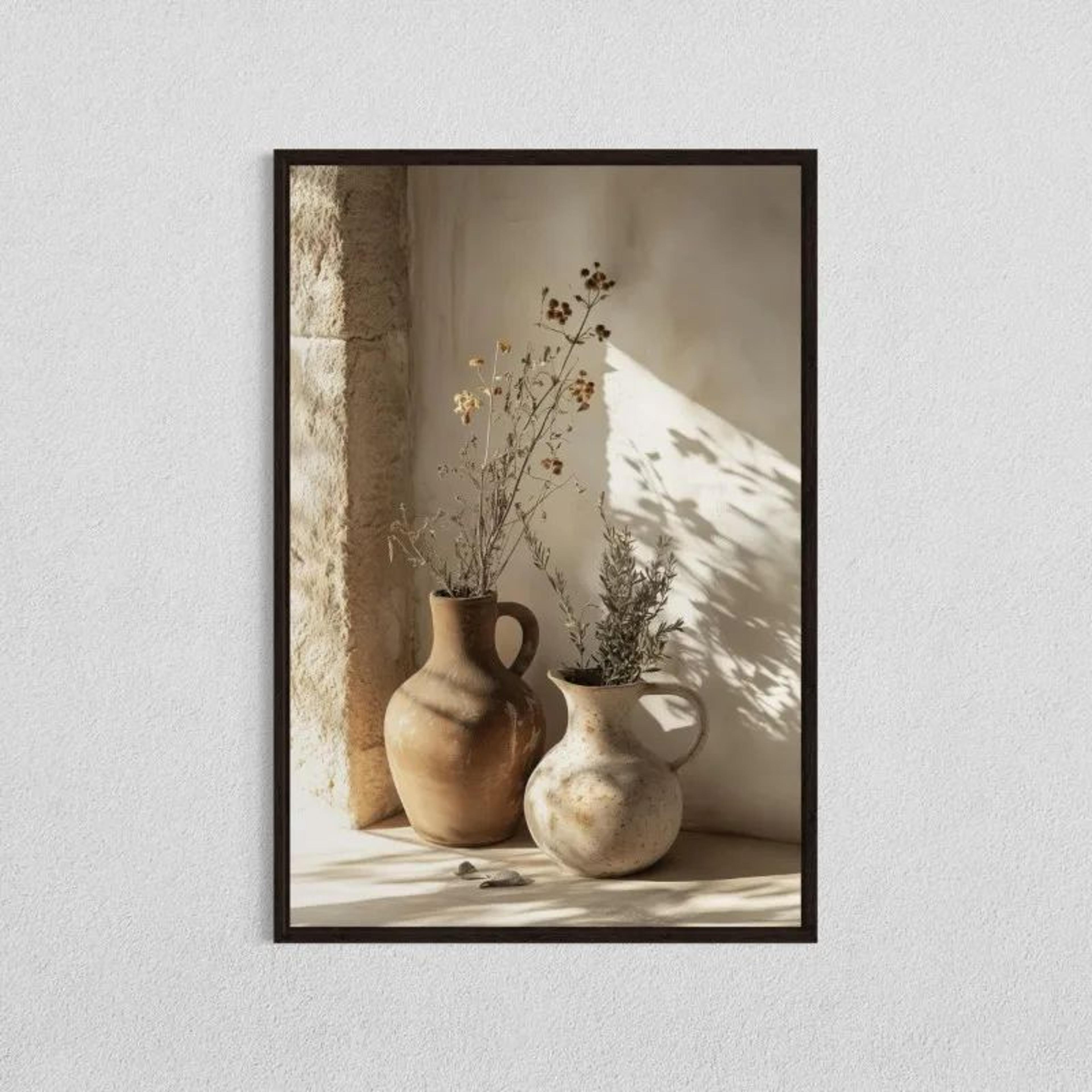 Frameless Olive Tree Minimalist Canvas Print  Mediterranean Botanical Wall Art Decor 7