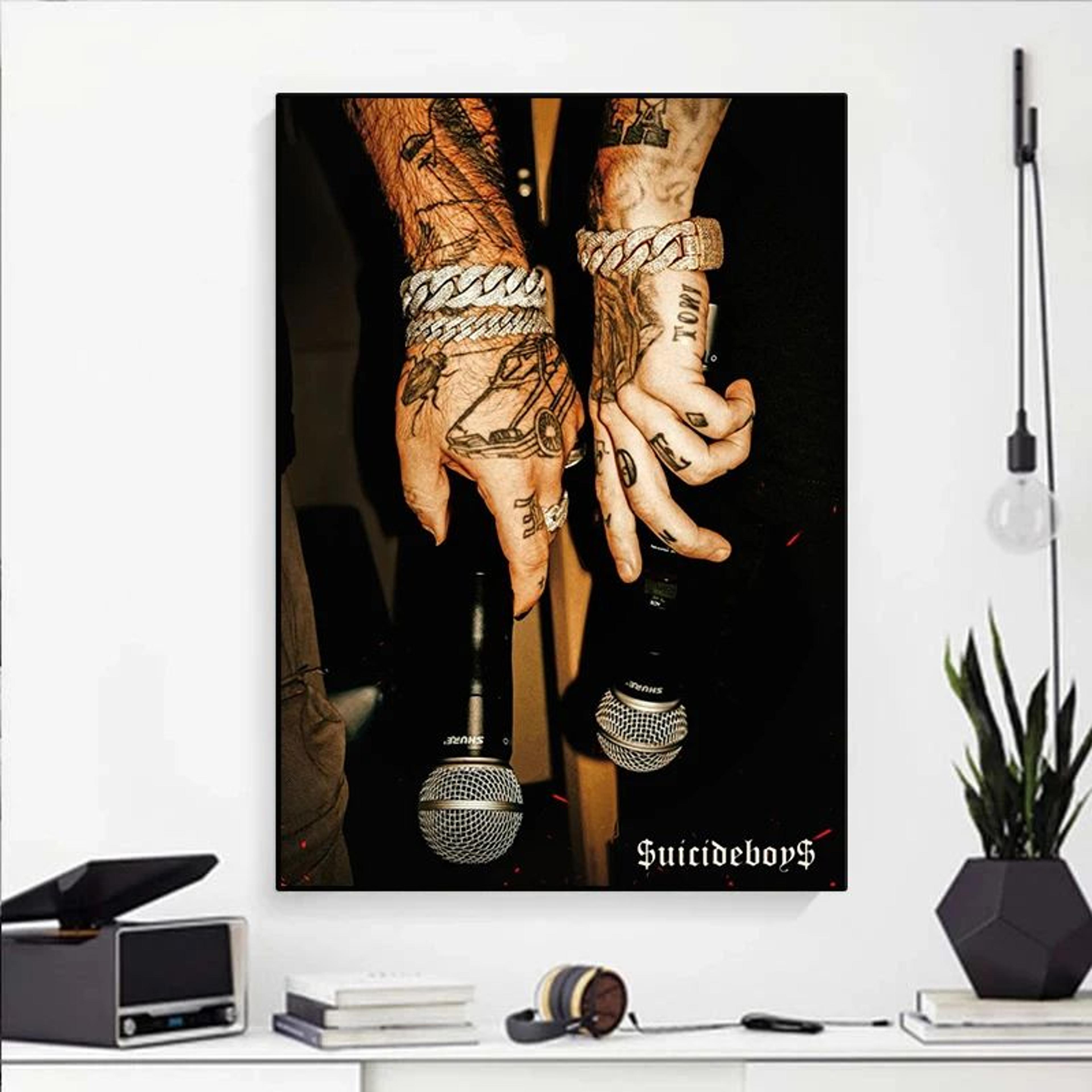 Suicideboys Poster Canvas Print Vintage Hip Hop Wall Art Album Cover Decor 3