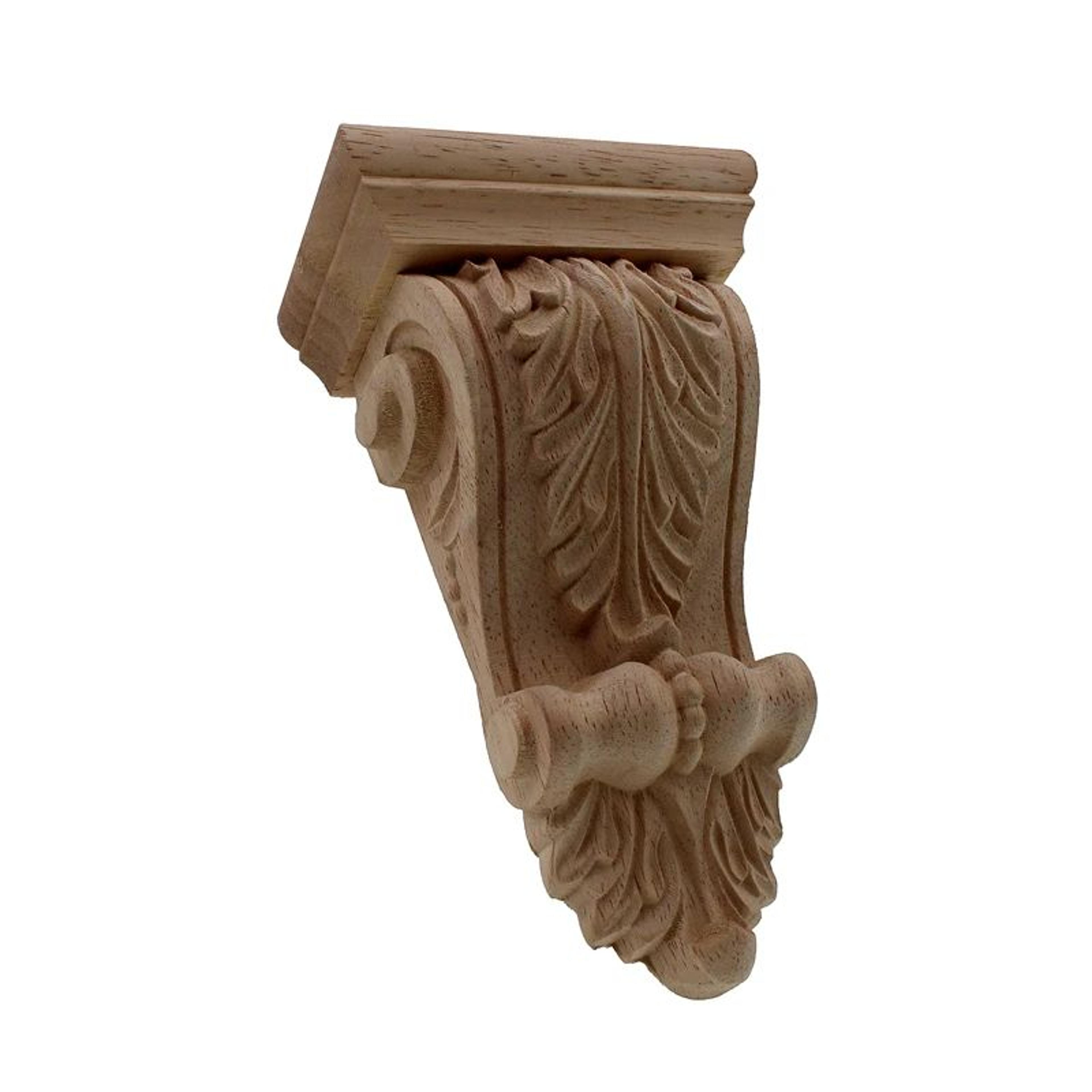 HandCarved Oak Wood Applique  Vintage Furniture Decor Accent 2