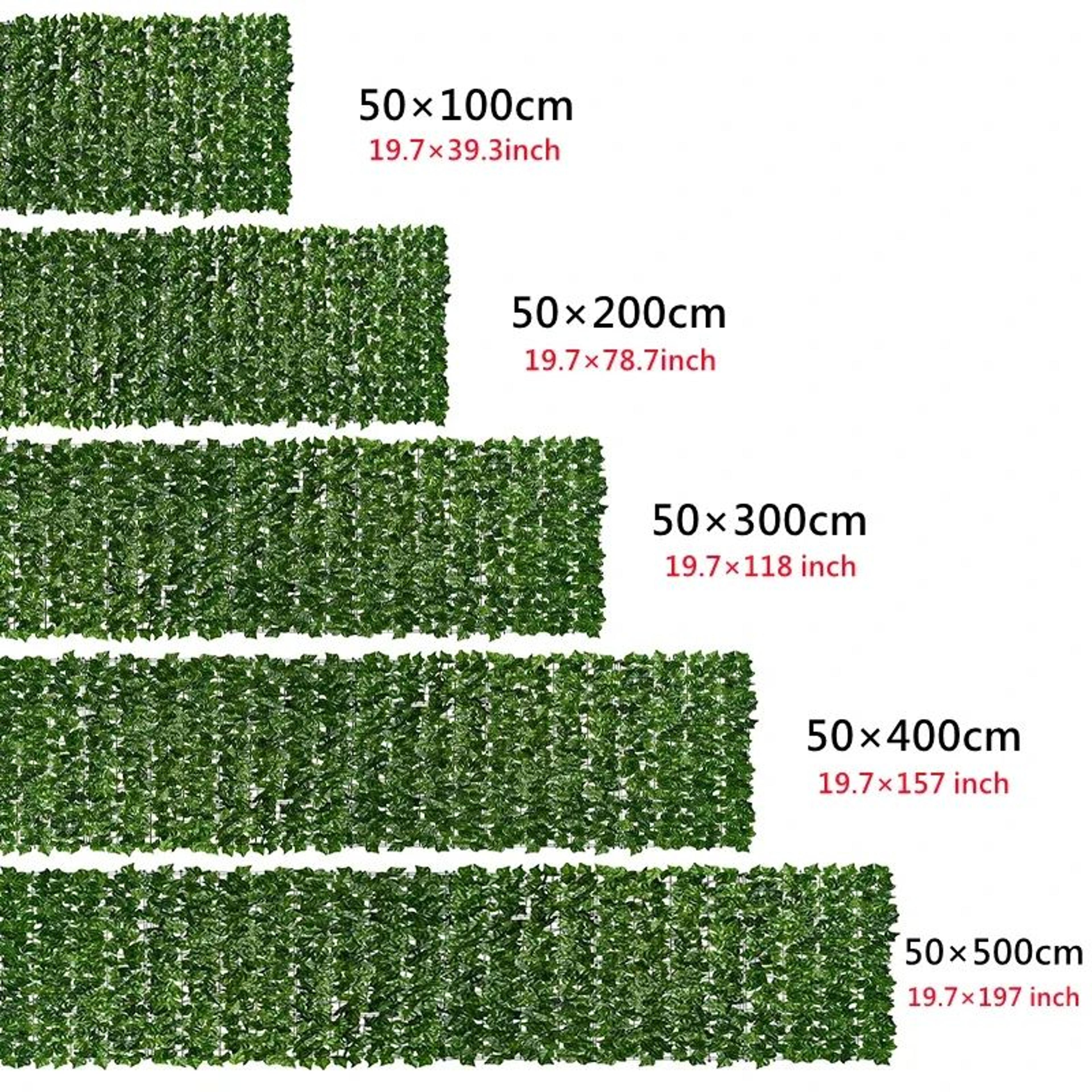 LushLeaf Artificial Ivy Privacy Fence Panel For Balcony  Garden 5