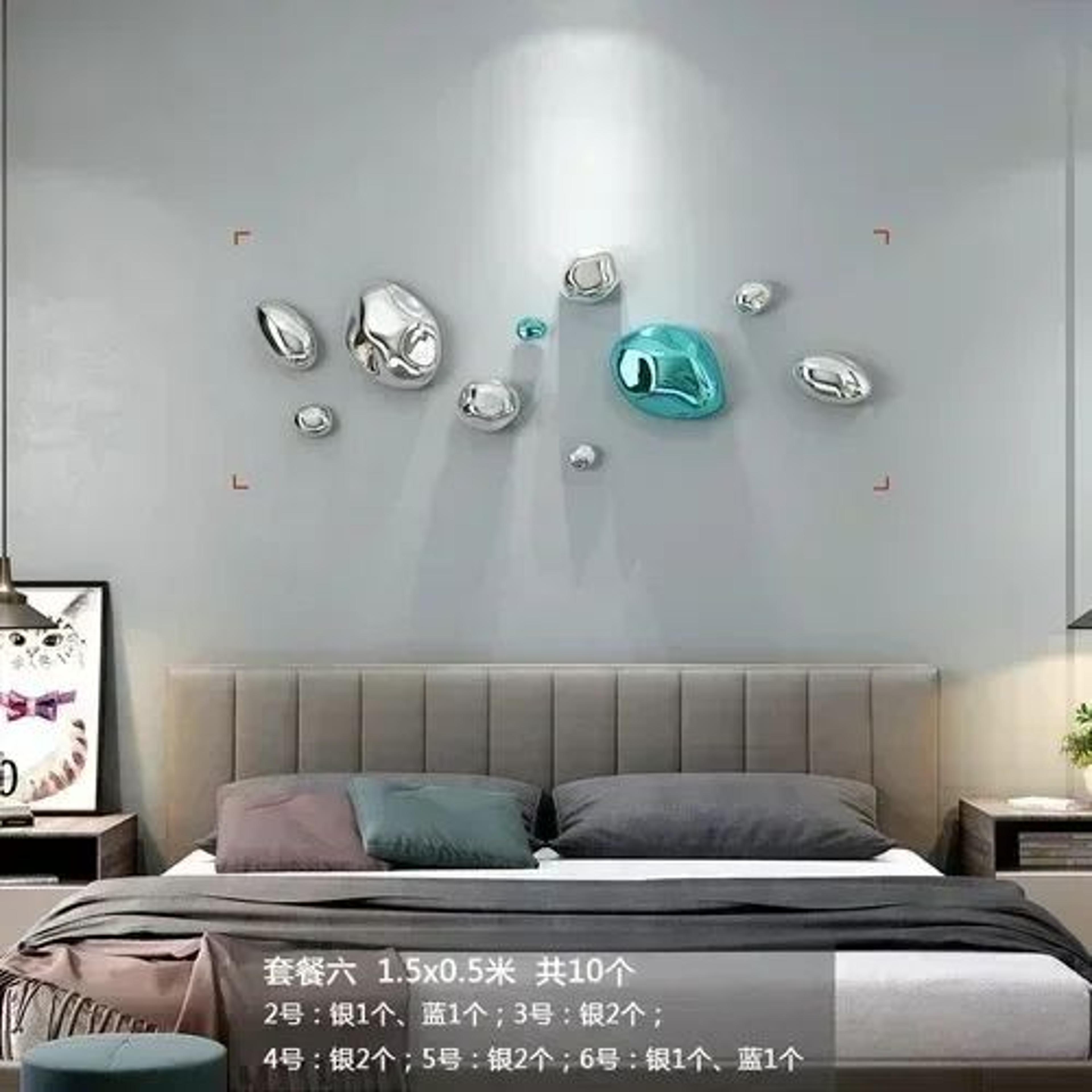 Modern Stone Abstract Wall Decor Hanging For Minimalist Living Rooms 7