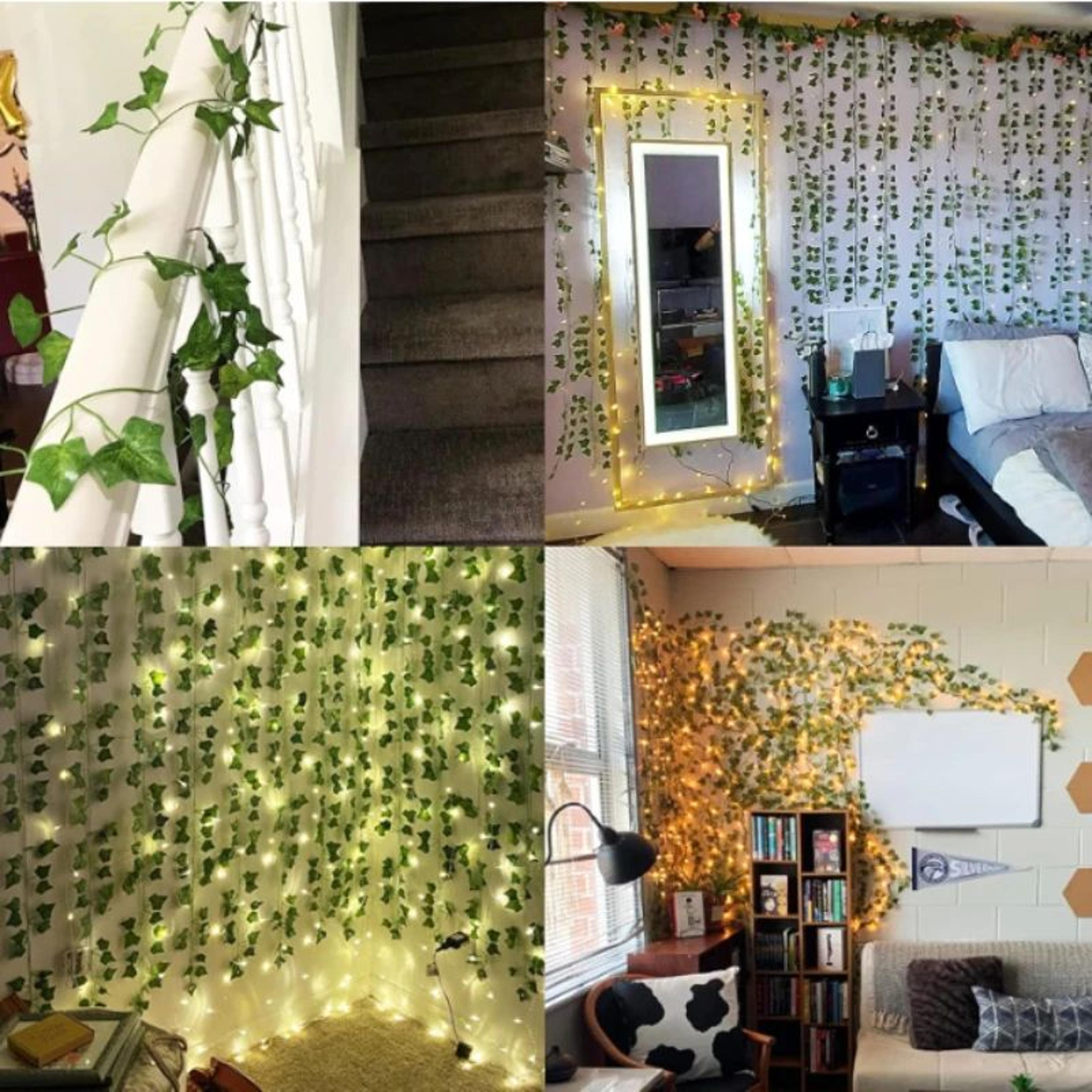 LushTrail Artificial Ivy Garland For Wall Bedroom  Wedding Decor 4