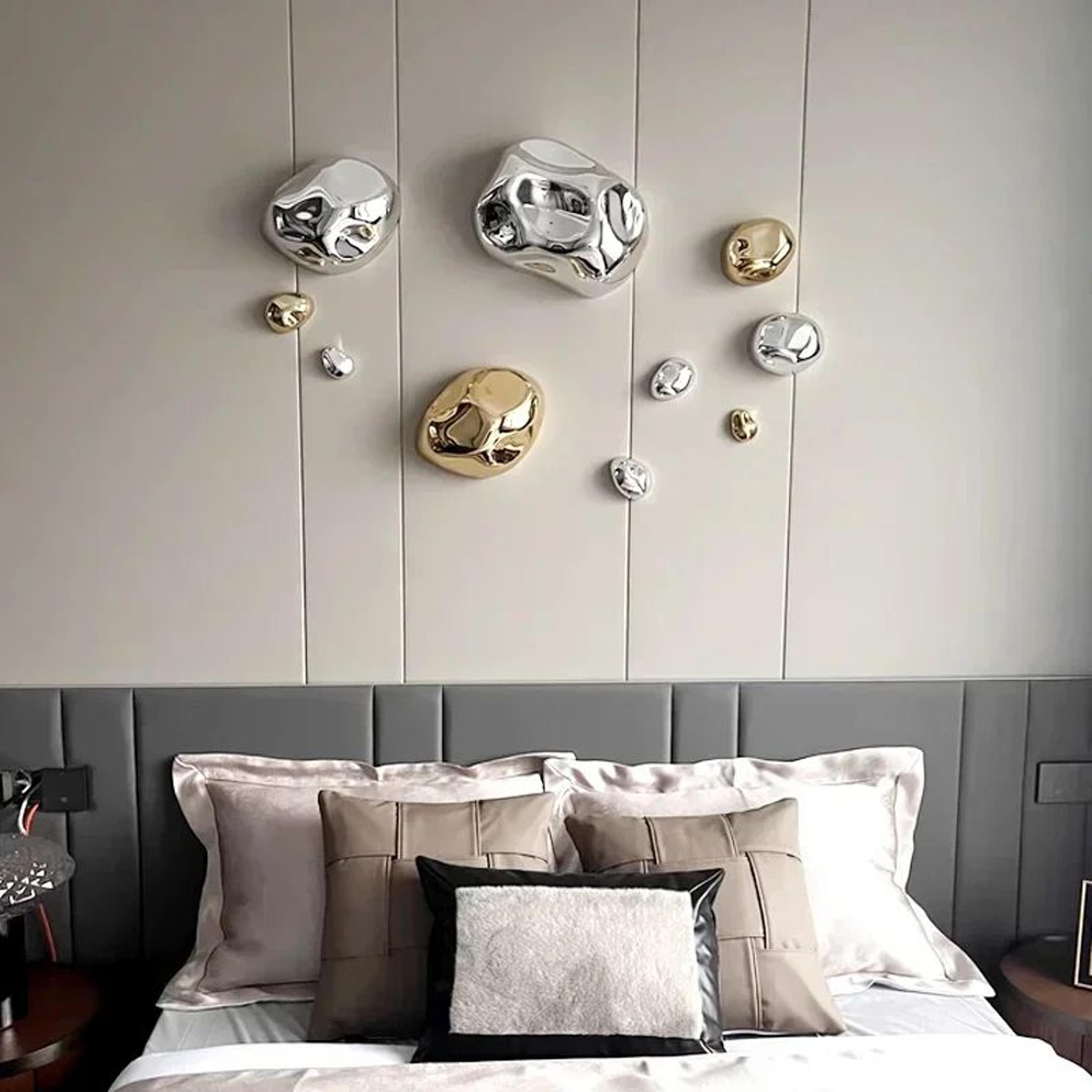 Modern Faux Stone Abstract Wall Sculpture For Living Room And Hotel Decor 2