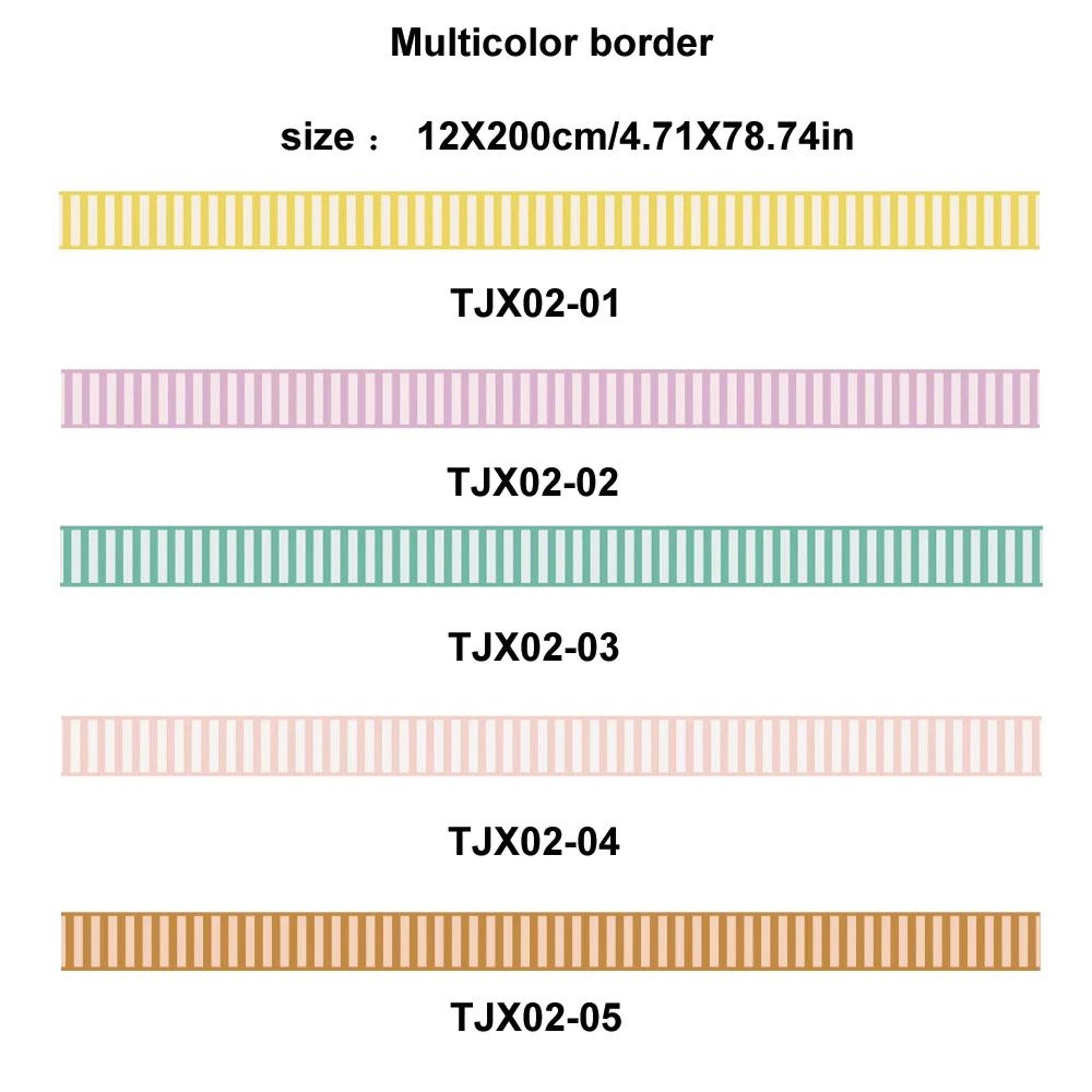modern waterproof peel and stick wall border for bathroom & home decor