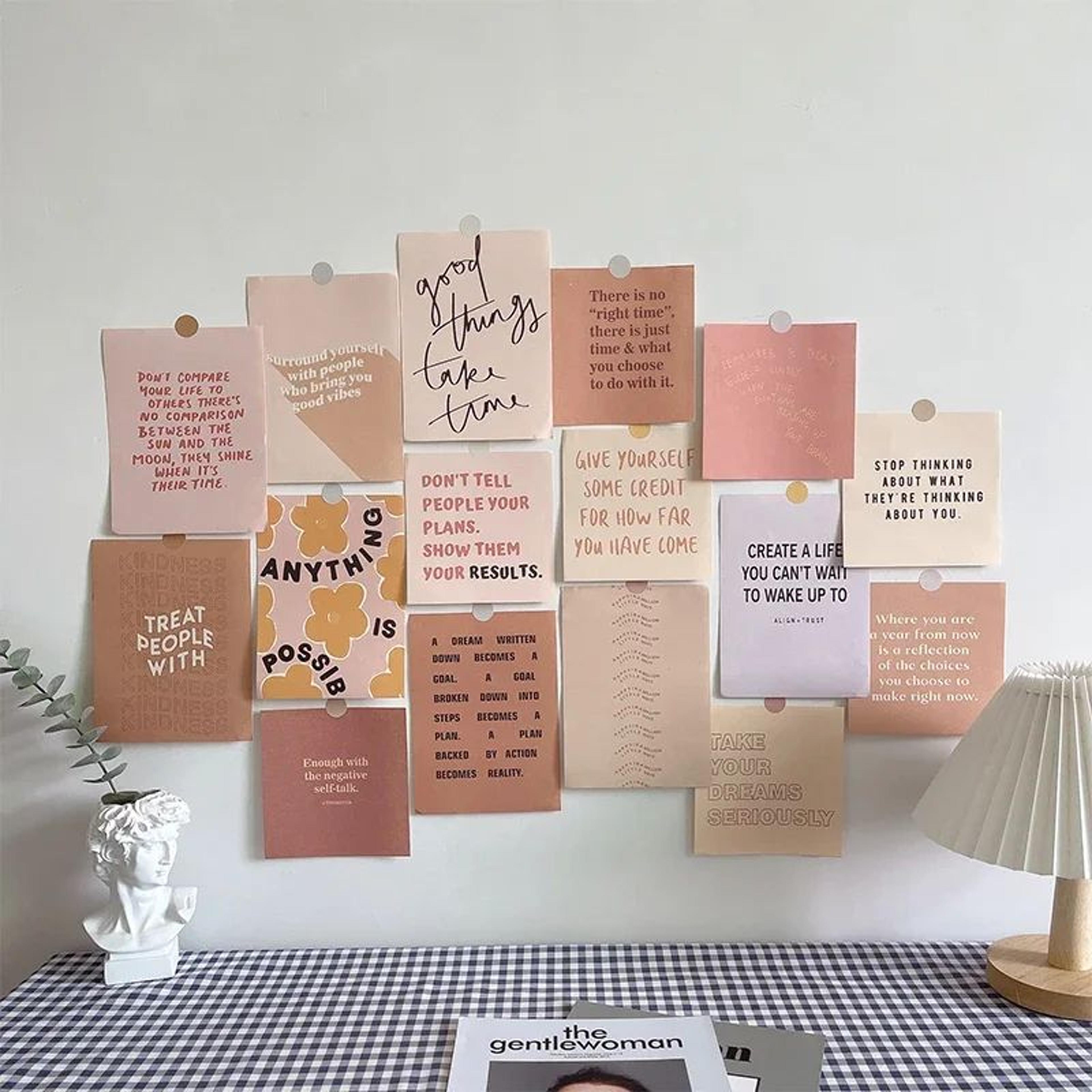 Nordic Aesthetic Photo Card Sticker Set For DIY Wall Collage Decor 12