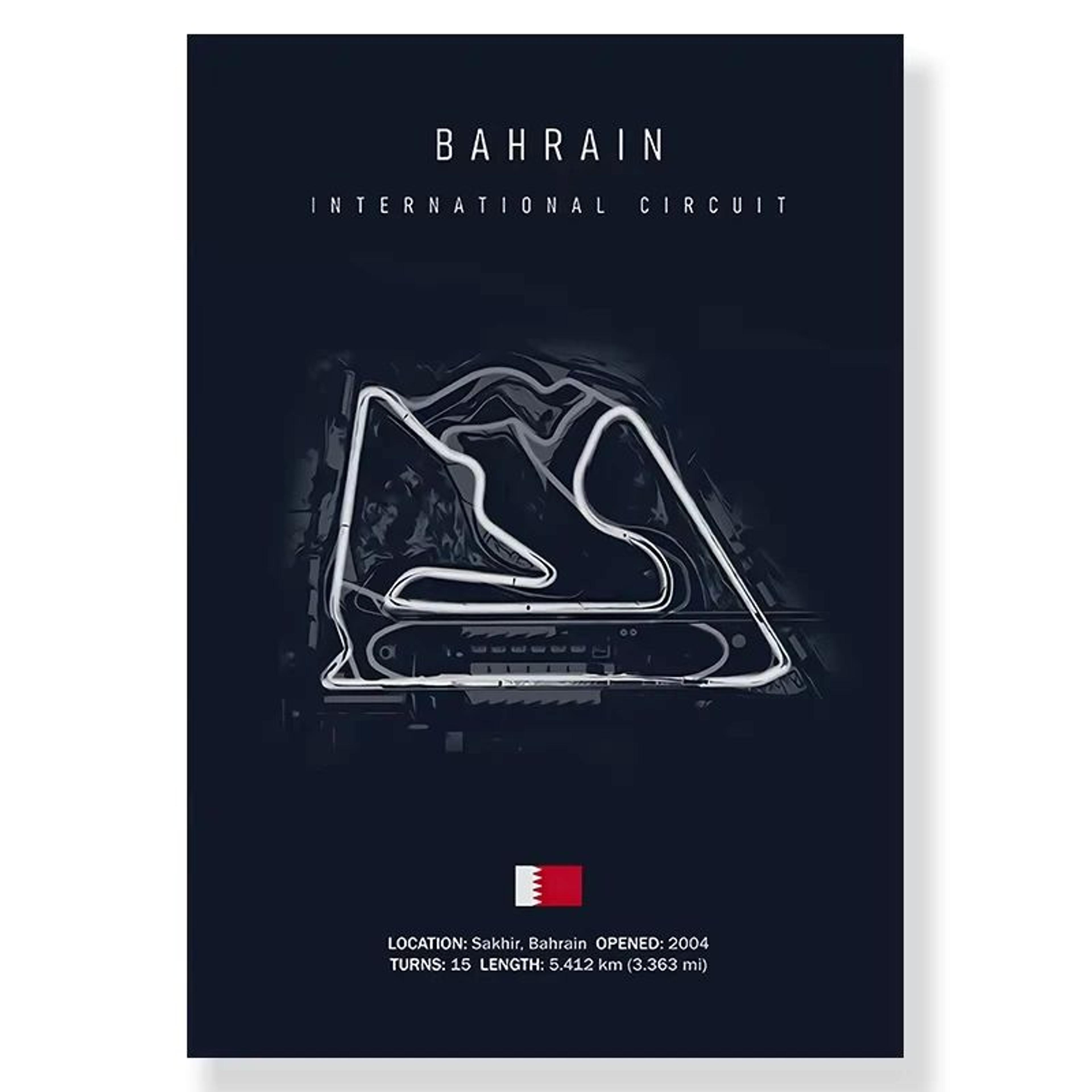Formula 1 Race Track Canvas Wall Art  Minimalist F1 Circuit Decor For Home  Office 4