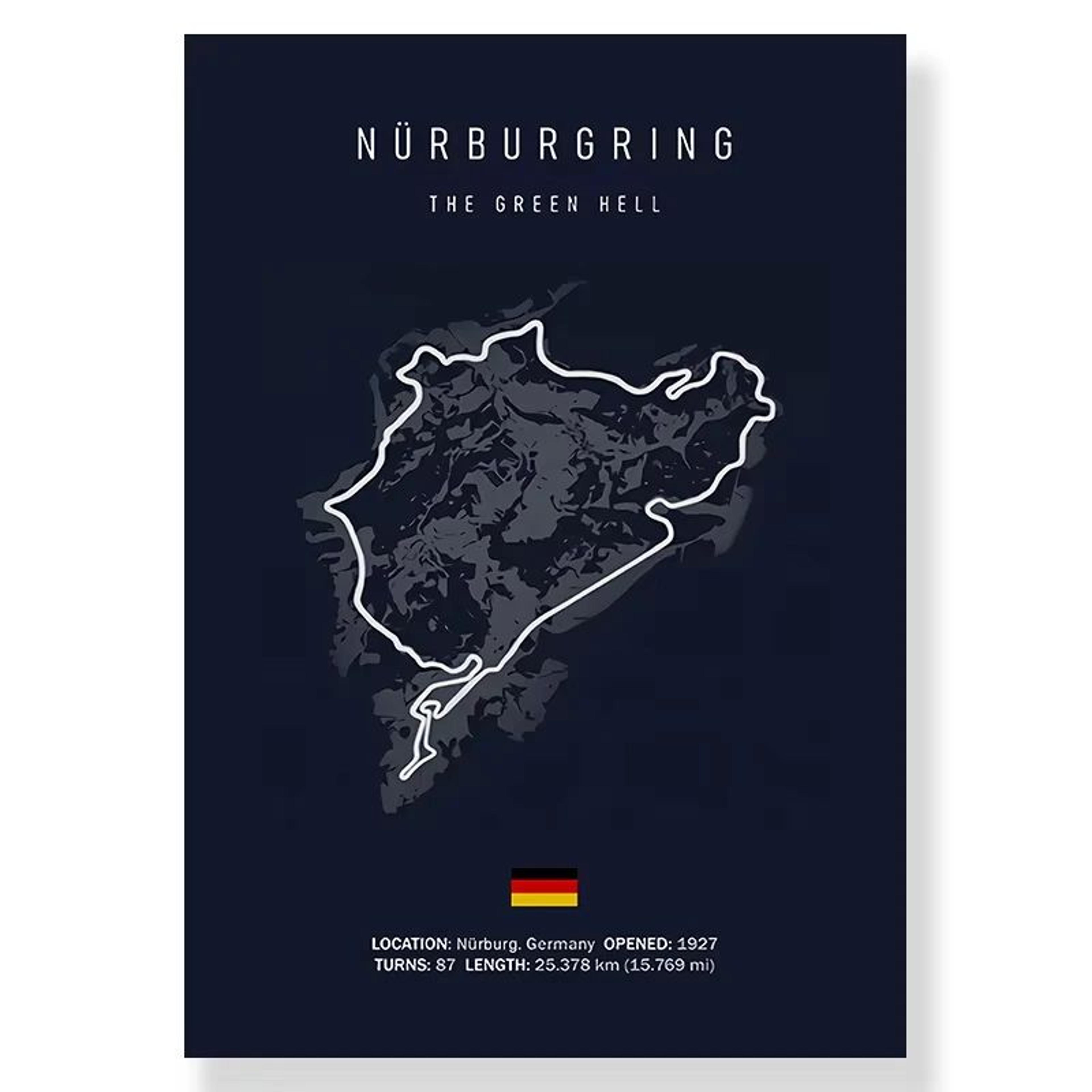 Formula 1 Race Track Canvas Wall Art  Minimalist F1 Circuit Decor For Home  Office 10