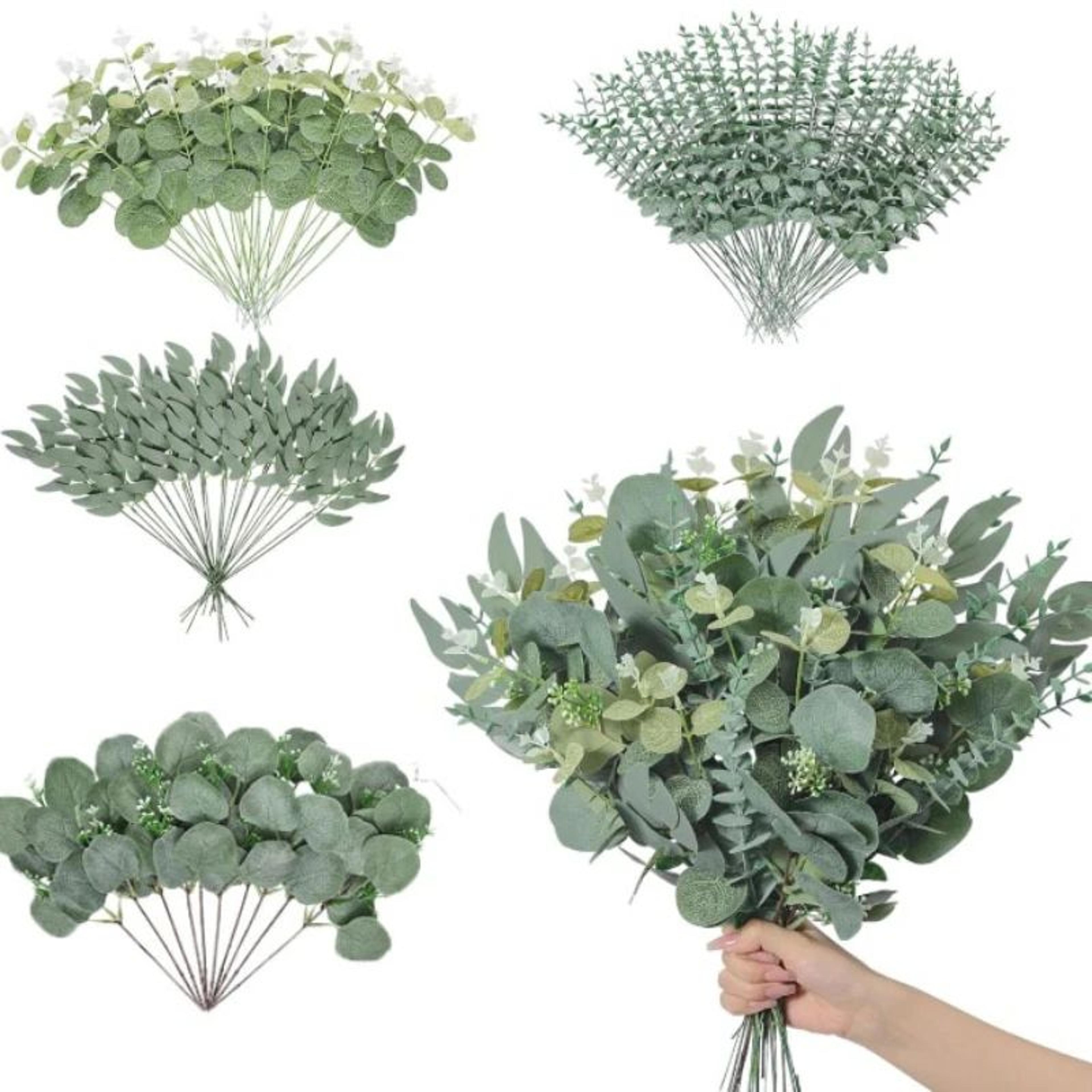RealTouch Artificial Eucalyptus Stems For Wedding Bouquets  Home Decor Greenery 5