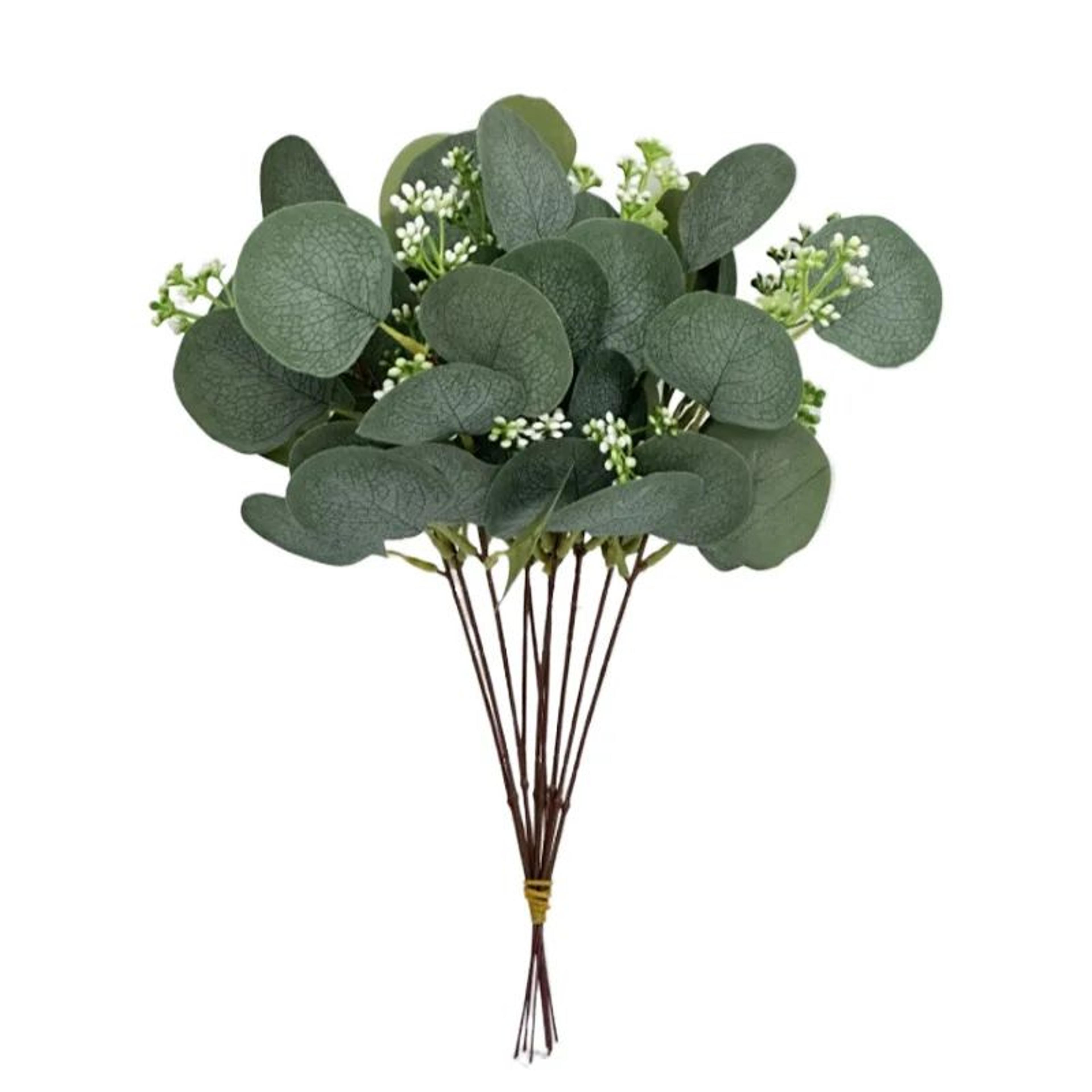 RealTouch Artificial Eucalyptus Stems For Wedding Bouquets  Home Decor Greenery 8
