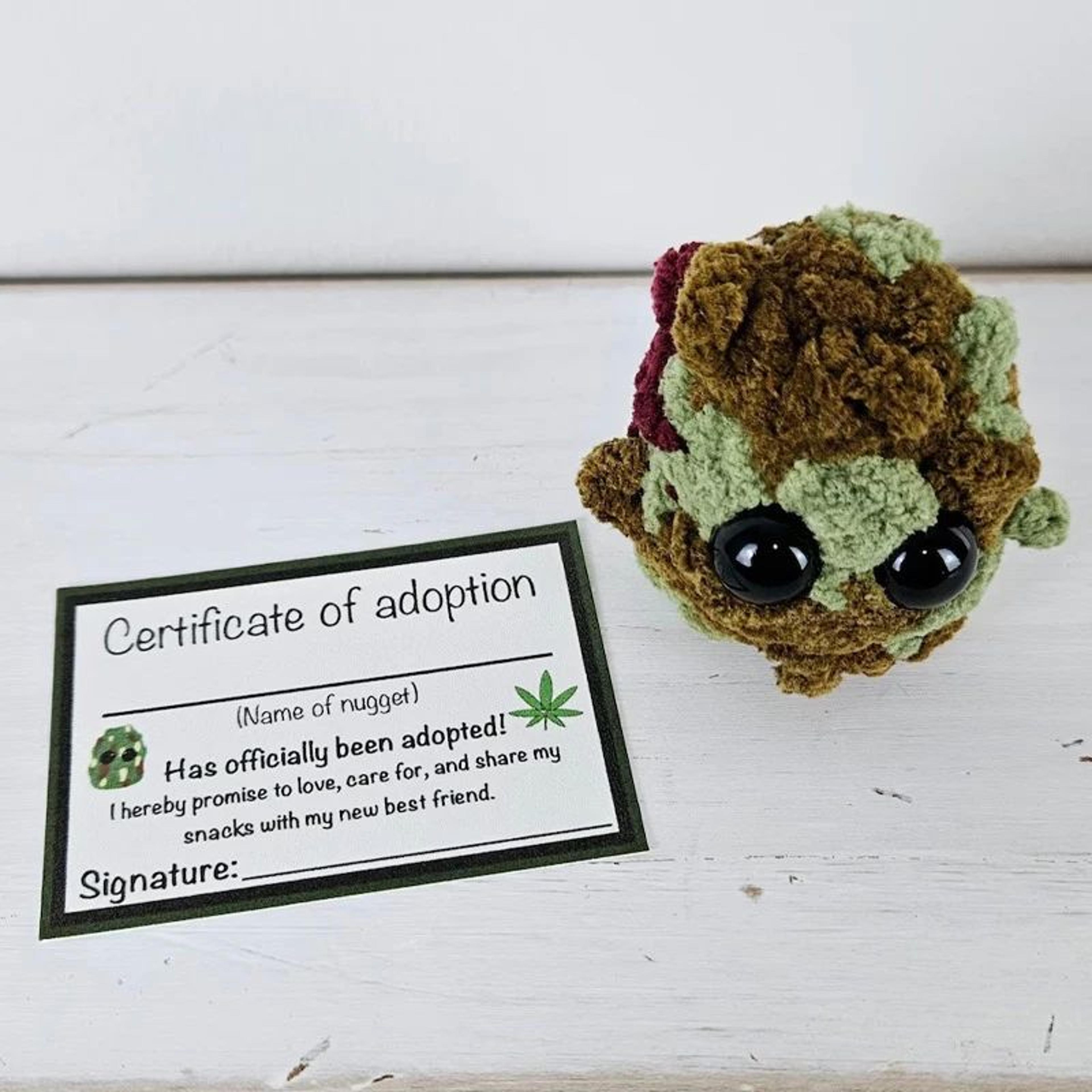 Little Weed Nugget Plush In A Jar Funny Stoner Gift Handmade Novelty Desk Decor 4