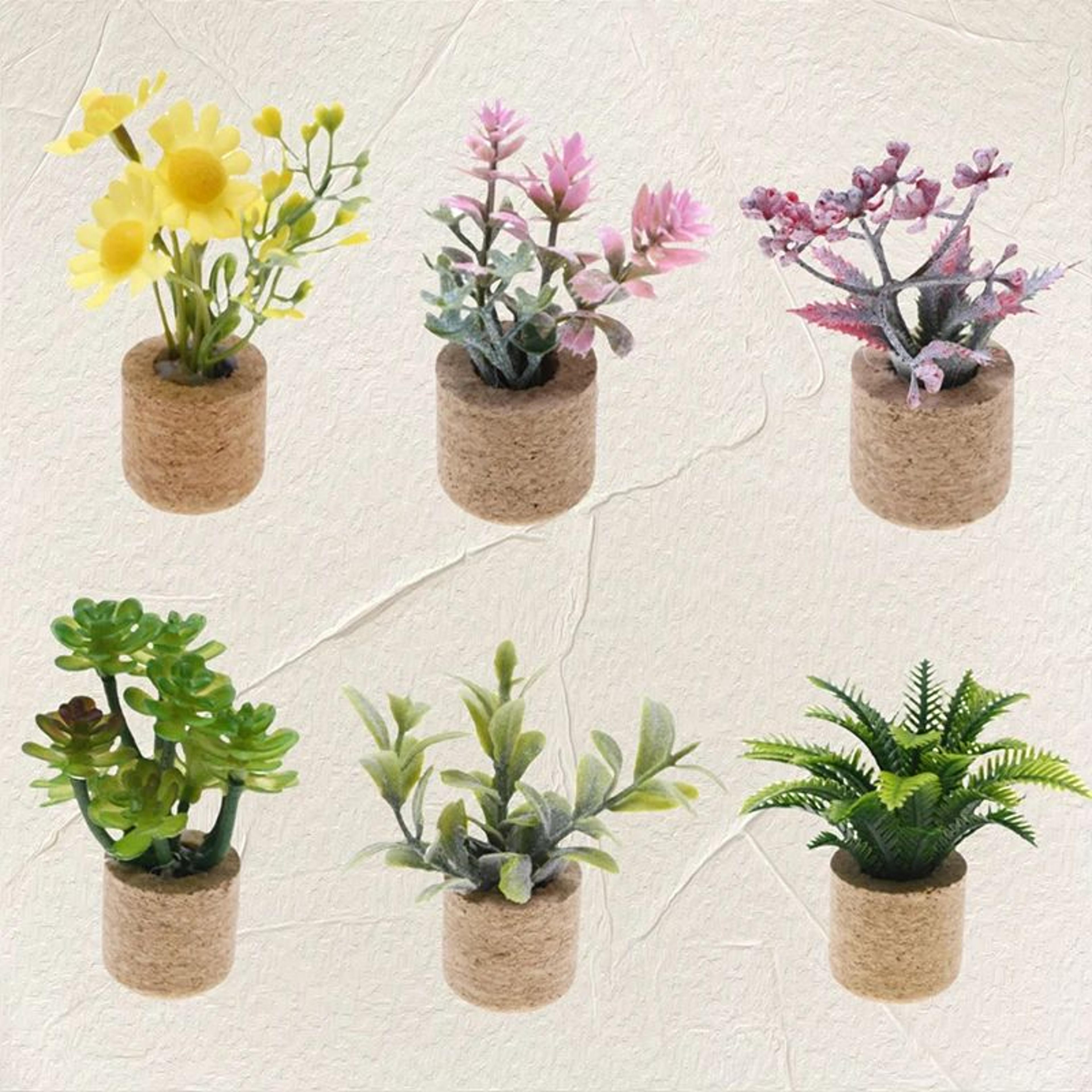 dollhouse plants miniature potted garden decor for dollhouse scenes