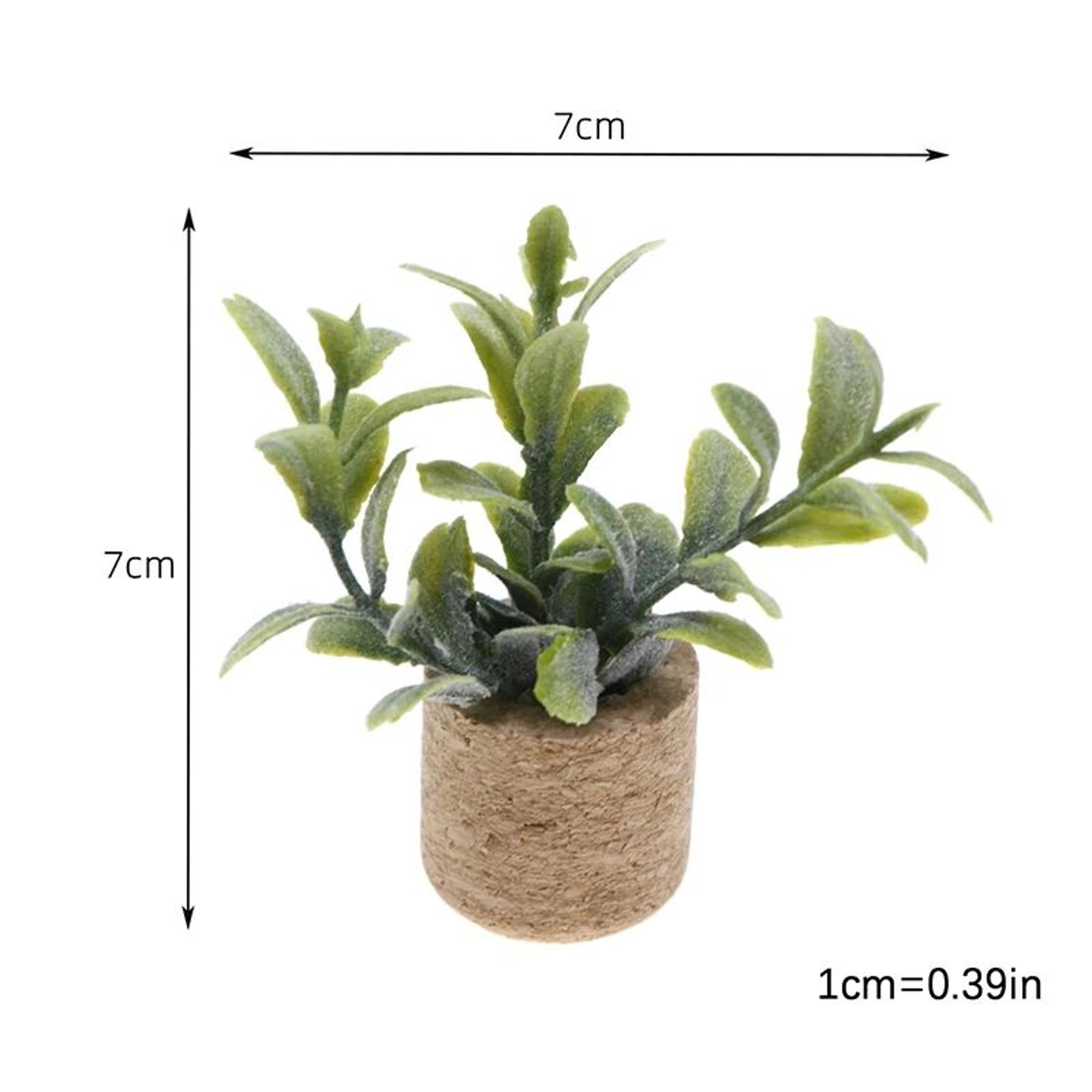 Dollhouse Plants Miniature Potted Garden Decor For Dollhouse Scenes 8