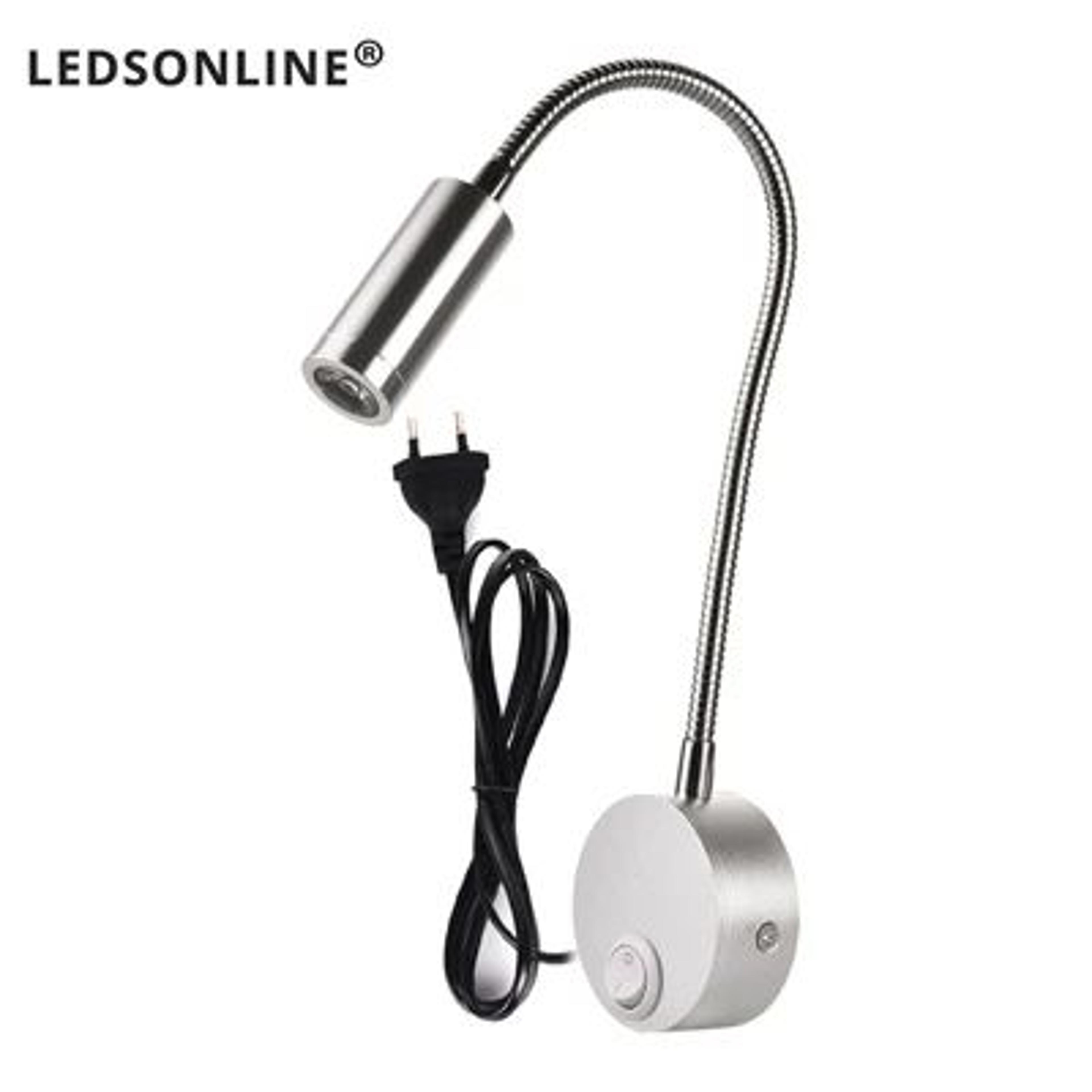 Modern Bedside Reading Light Wall Sconce With Flexible Gooseneck And Onoff Switch 6