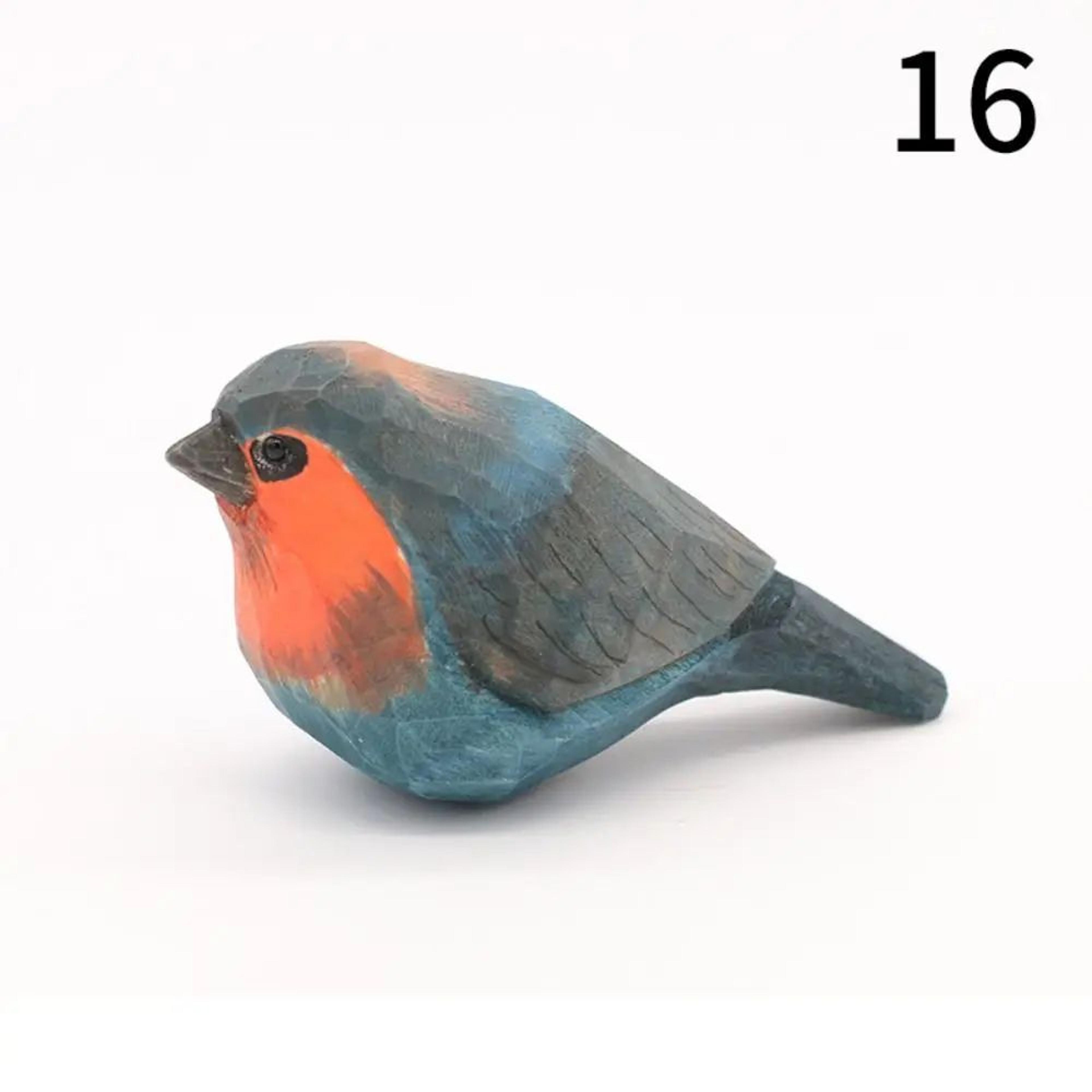 HandCarved Wooden Bird Figurine For Rustic Home Decor And Bird Lover Gifts 17