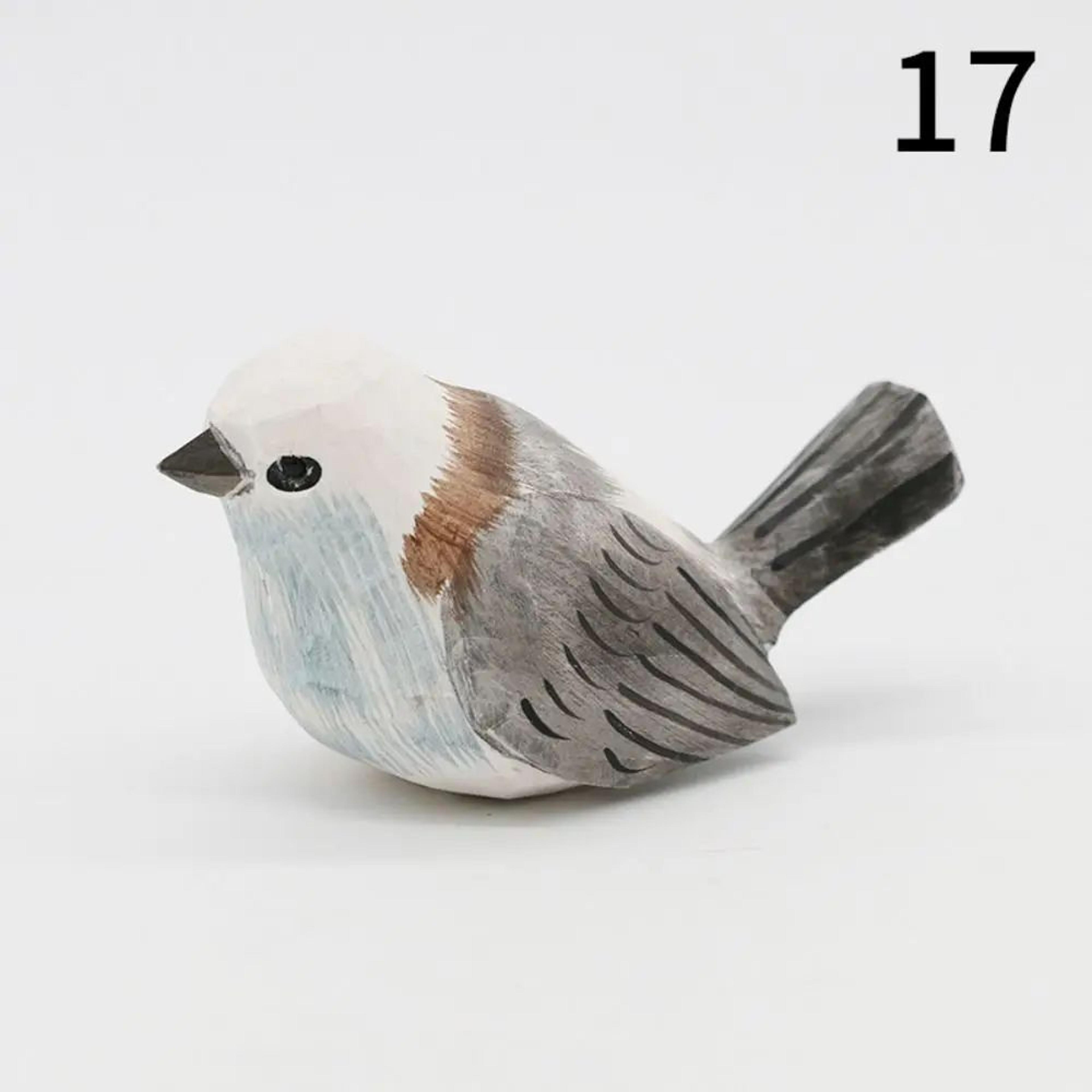 HandCarved Wooden Bird Figurine For Rustic Home Decor And Bird Lover Gifts 18