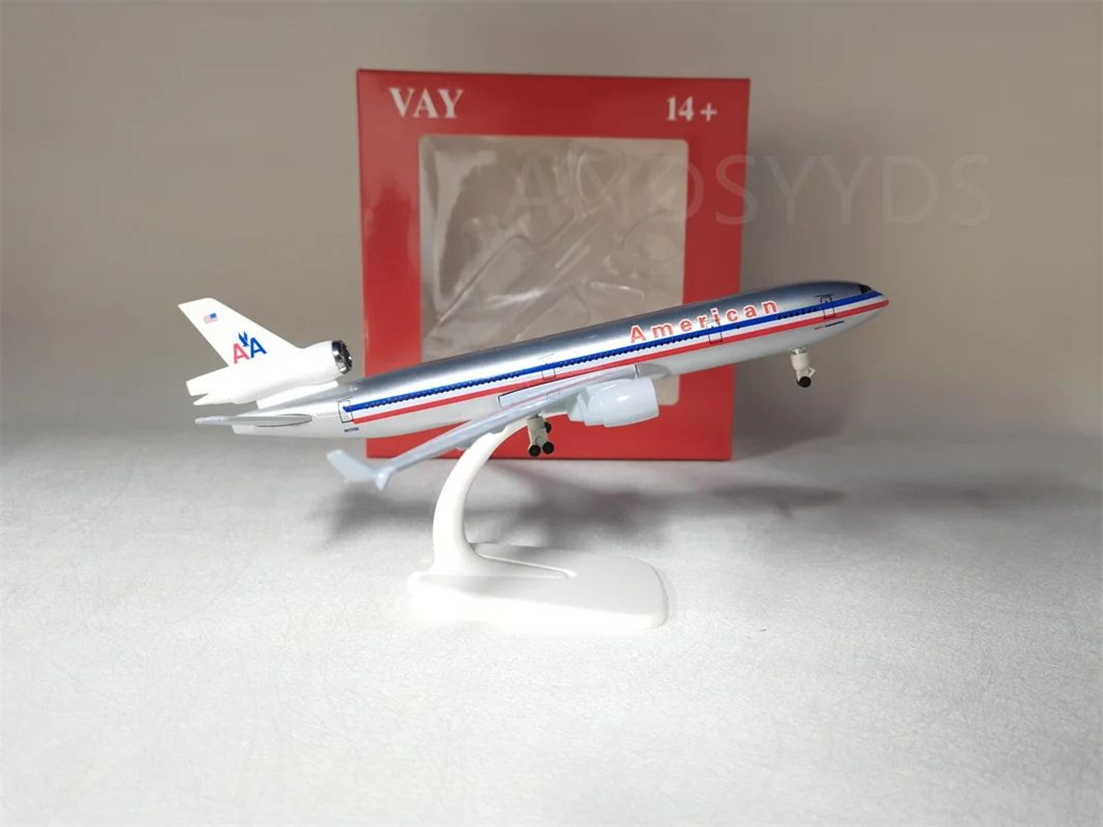 20cm md-11 model plane diecast airplane model with landing gear display stand
