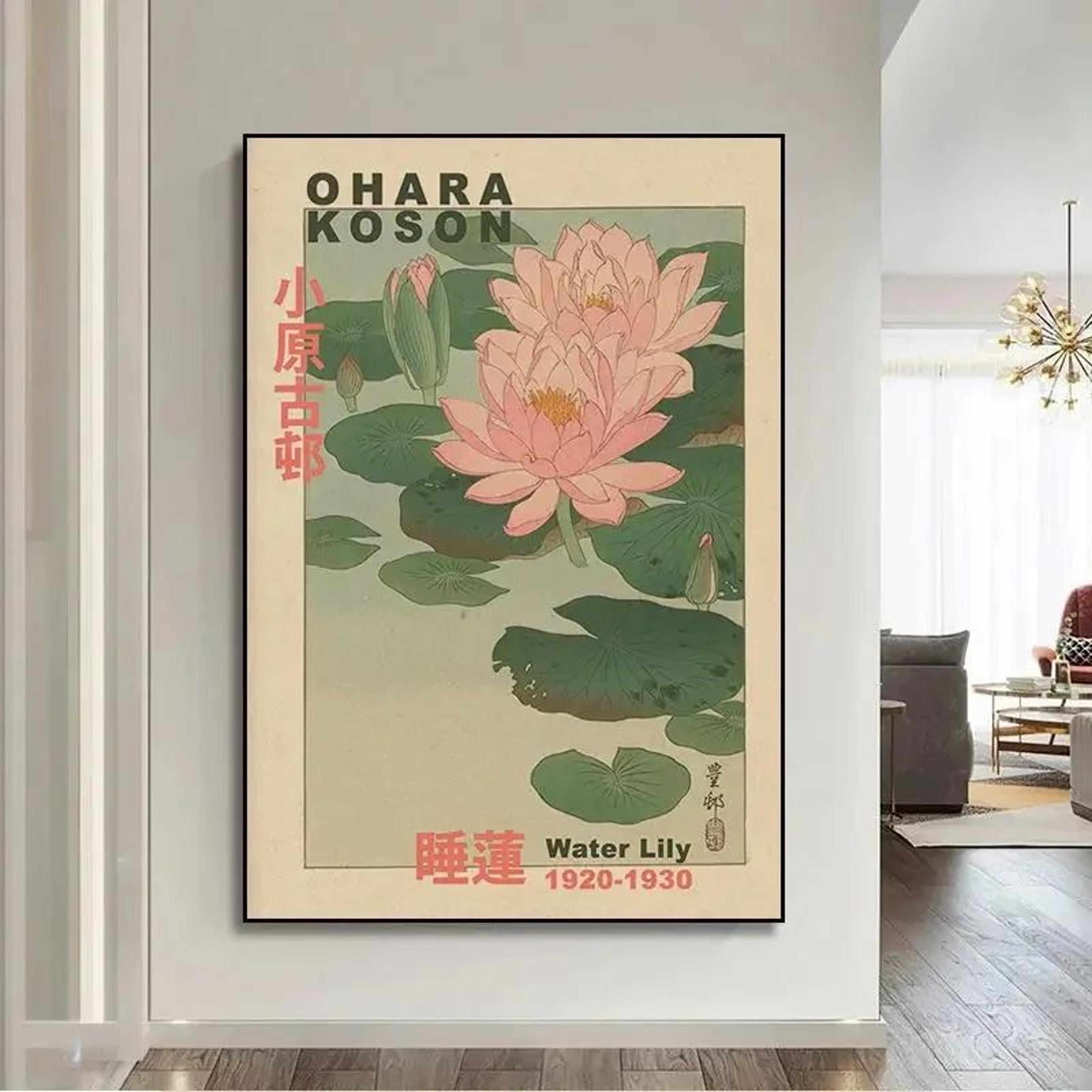 Ohara Koson Goldfish Lotus Japanese Wall Art Canvas Print 12