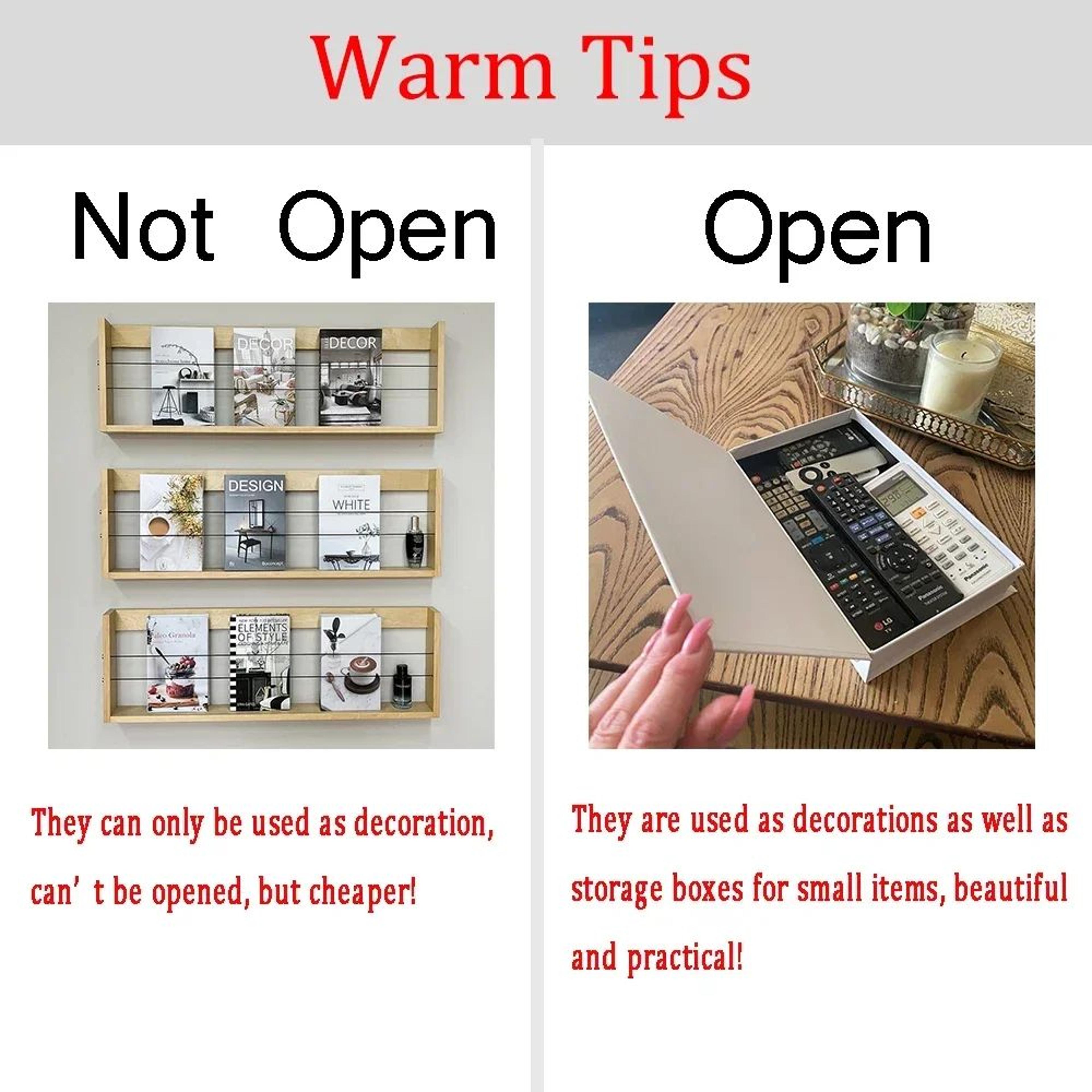 Luxury Decorative Book Storage Box For Coffee Table And Remote Control Organization 2