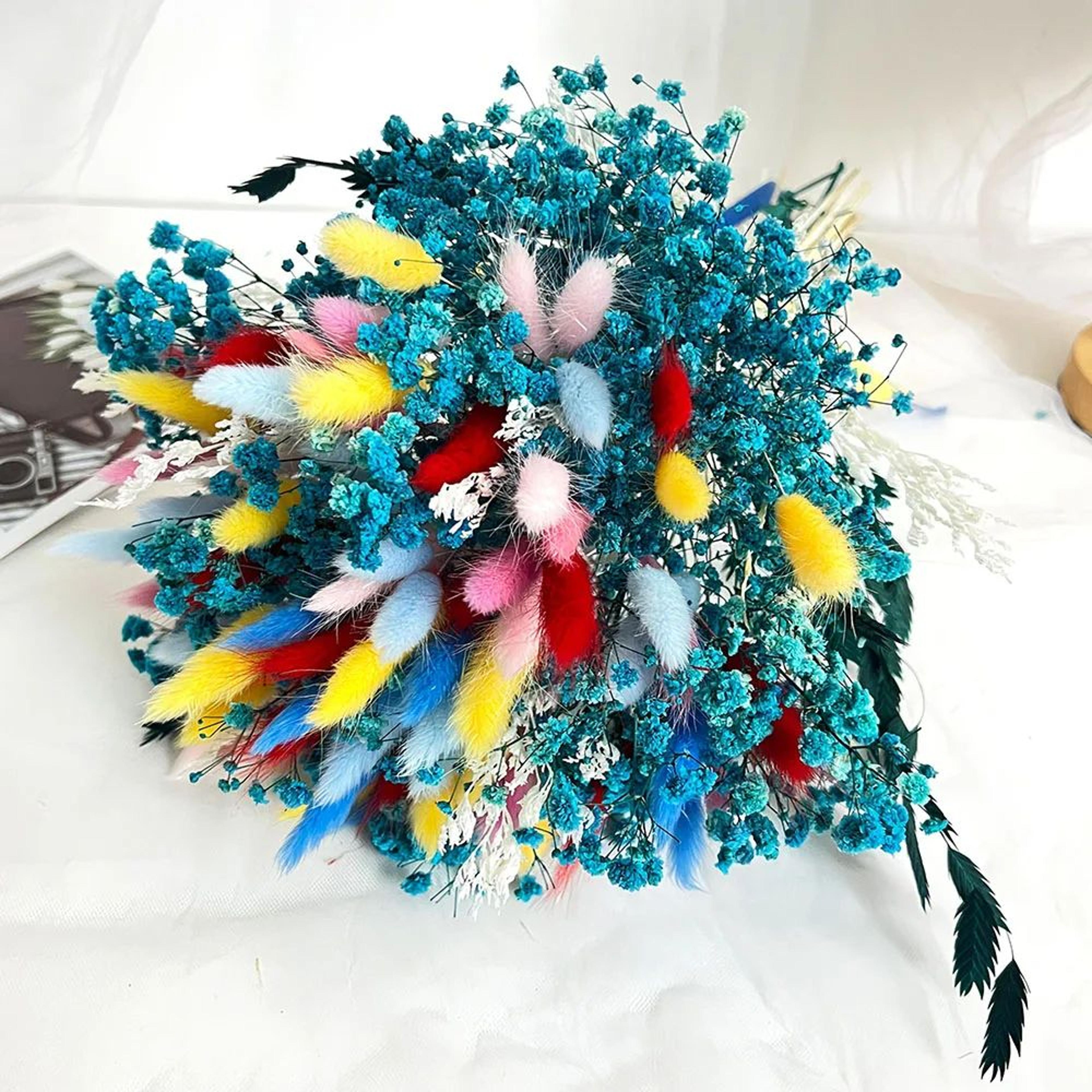 Blush Harmony Dried Flower Wedding Bouquet  Boho Pampas Bridal Arrangement 6