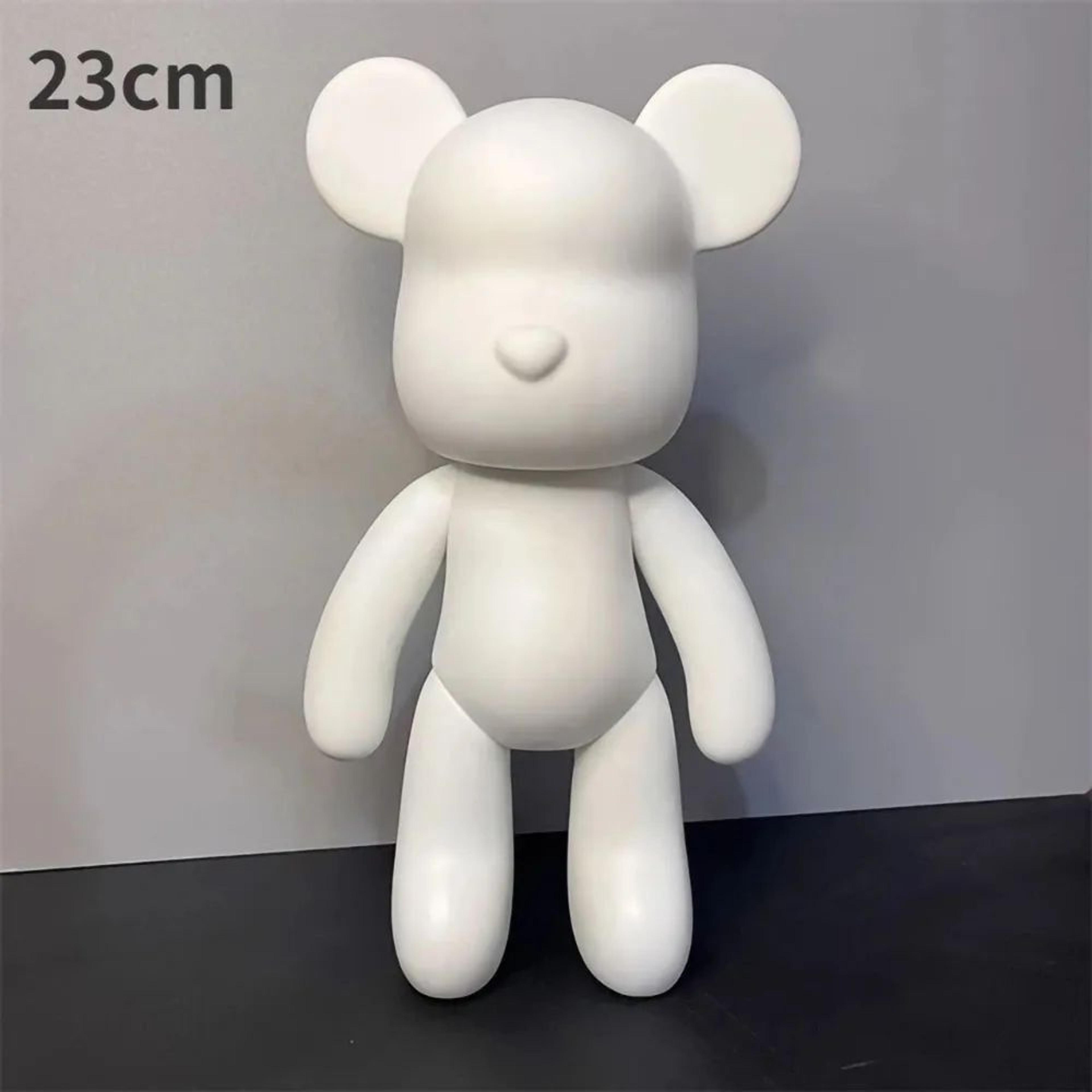 Creative DIY Fluid Bear Sculpture Paintable Bear Figurine For Home Decor 7