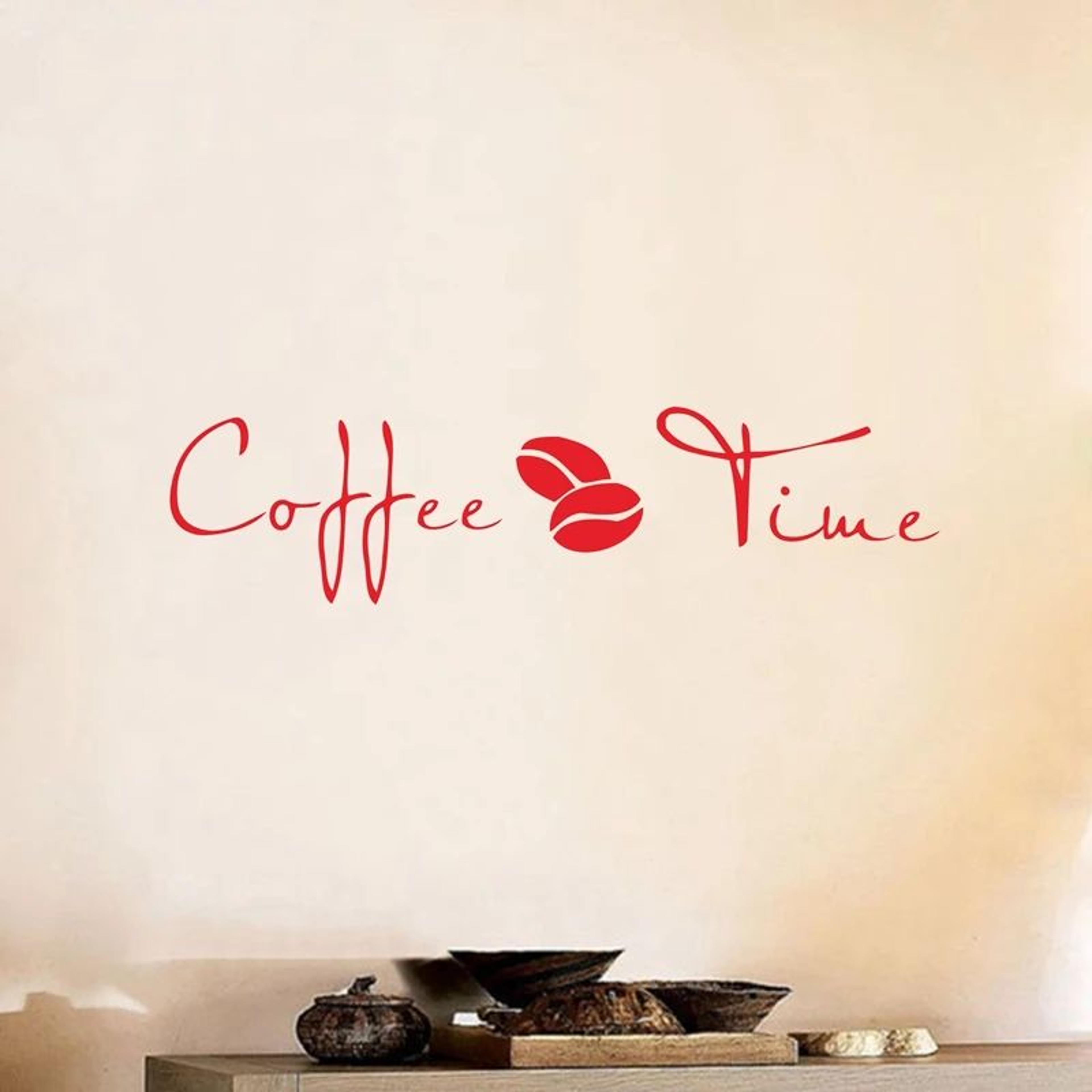 Coffee Wall Decal Sticker  Removable Vinyl Coffee Wall Art For Kitchen  Coffee Shop Decor 4