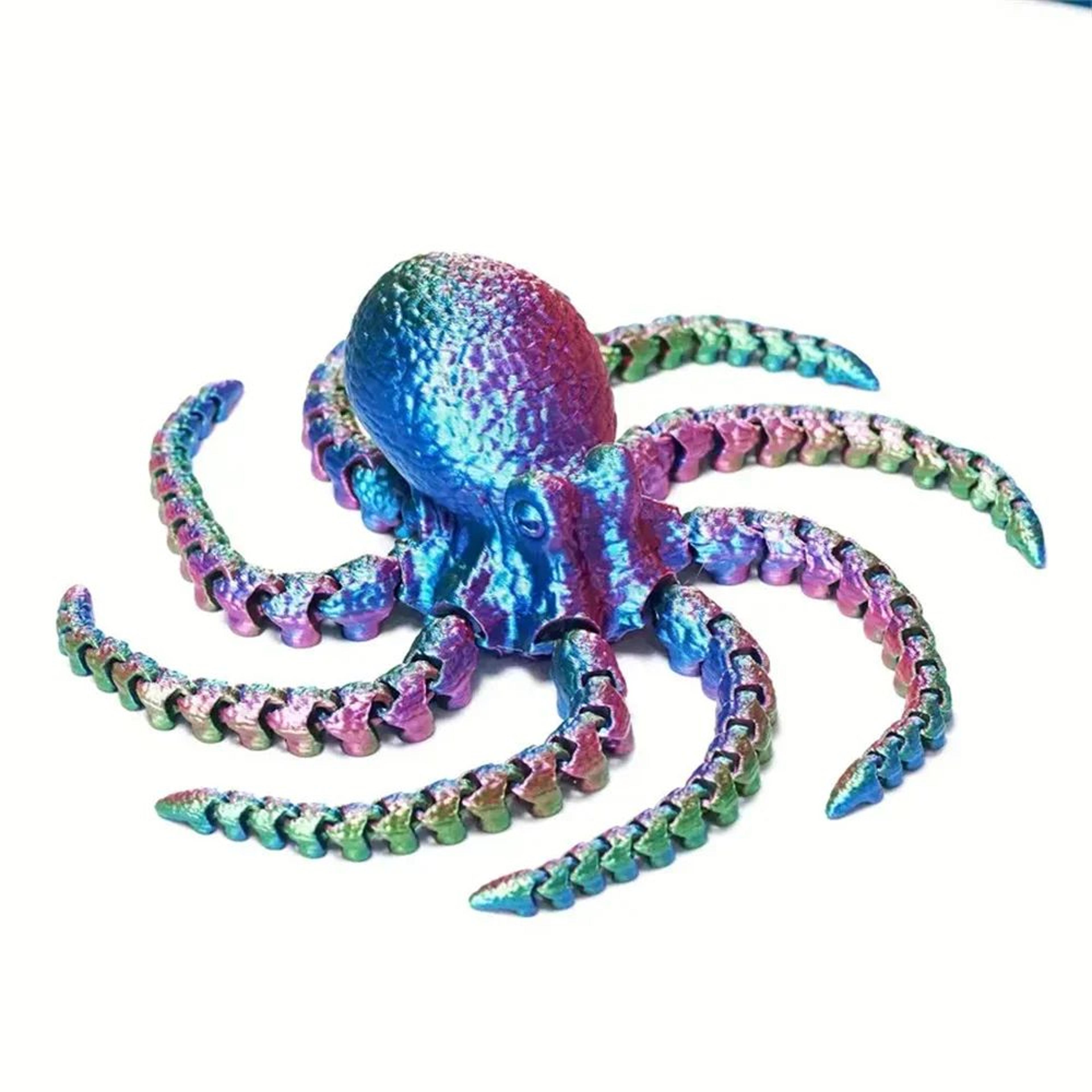 Articulated 3D Printed Octopus Figurine For Desk Decor And Gifting 7