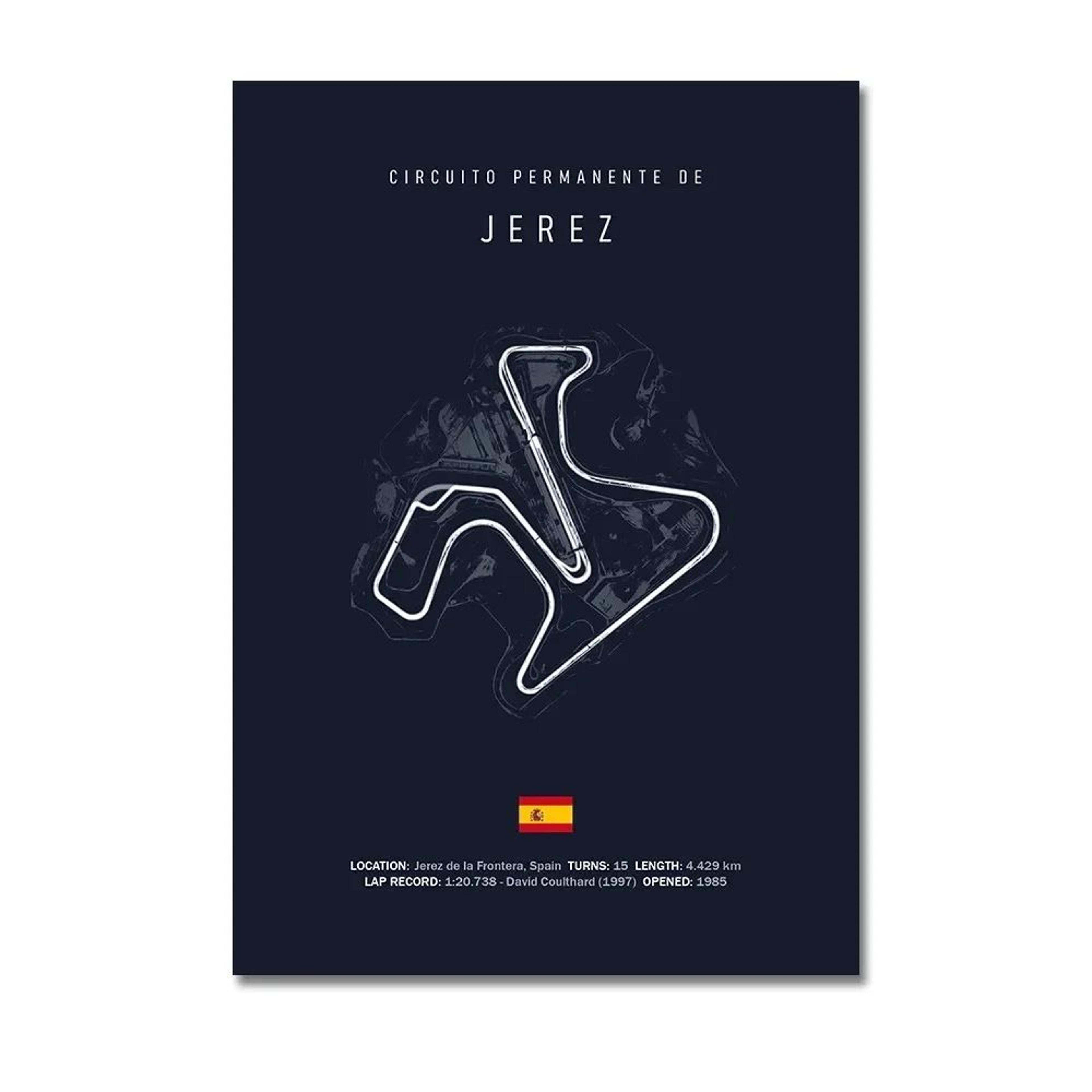 Silverstone Monza Nurburgring F1 Wall Art Canvas Racing Poster 9