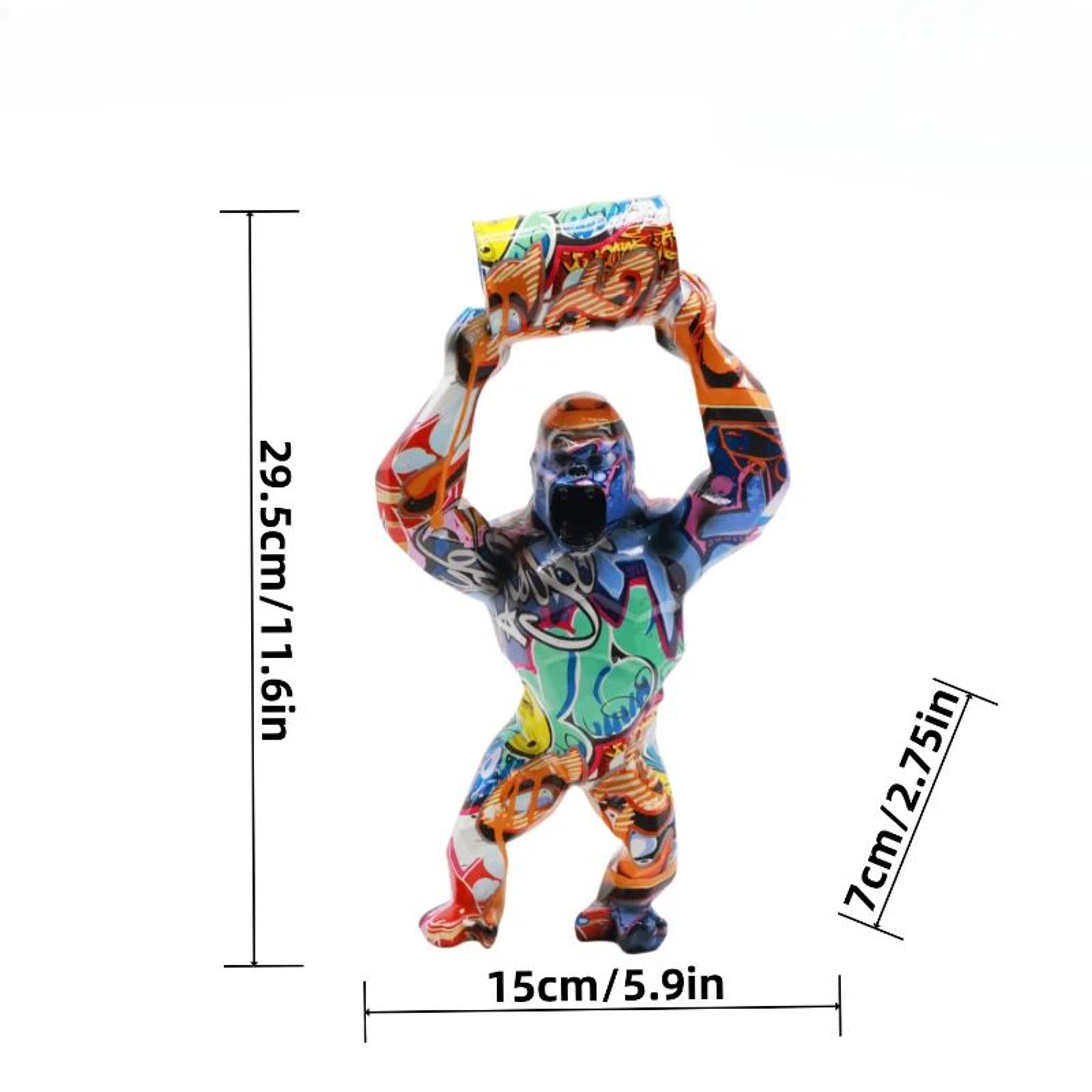 Bucket Lift Gorilla Statue For Modern Home Decor 7