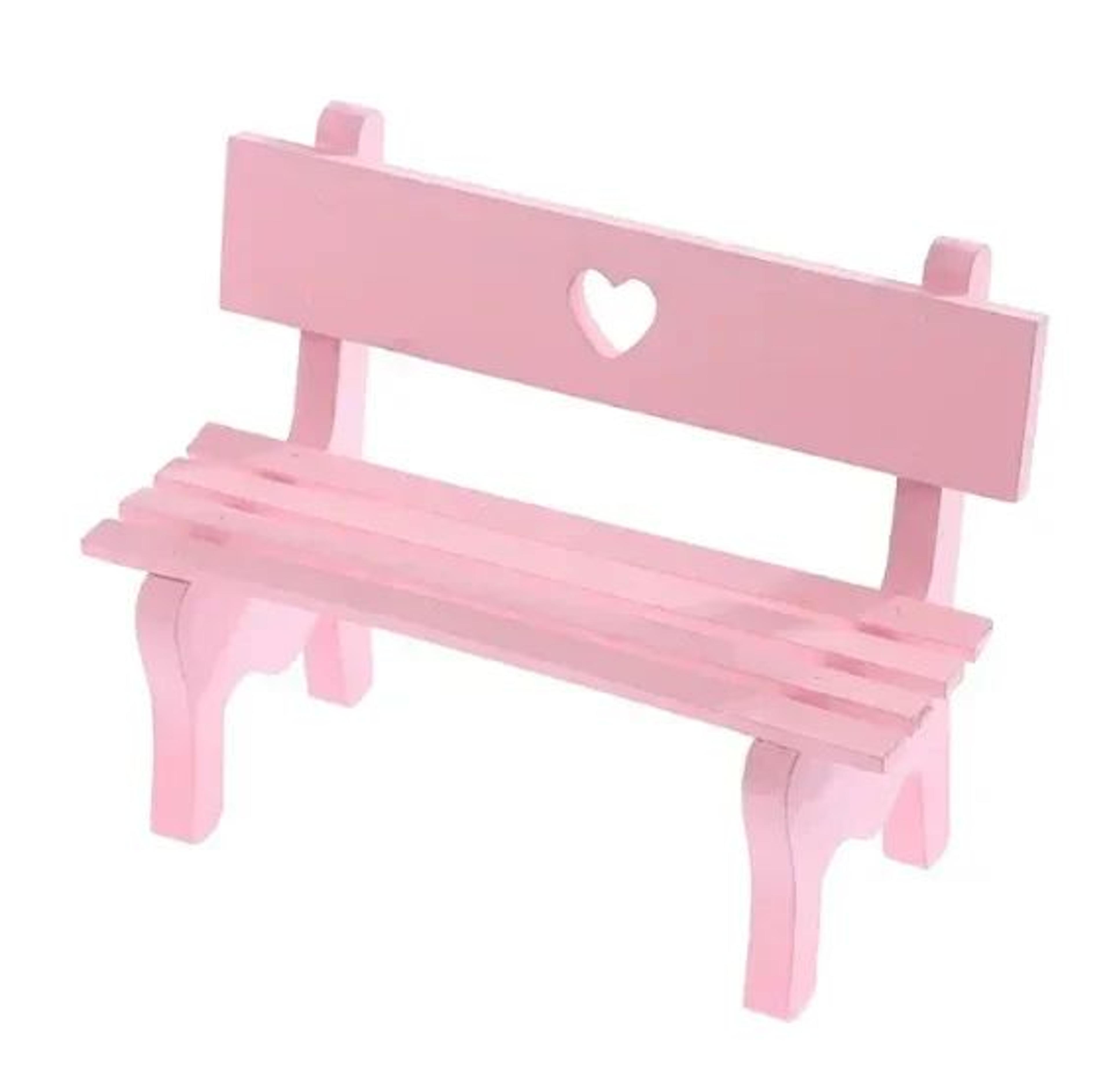 Mini Fairy Garden Bench  Charming Wooden Miniature Decor For Dollhouses  Landscapes 9
