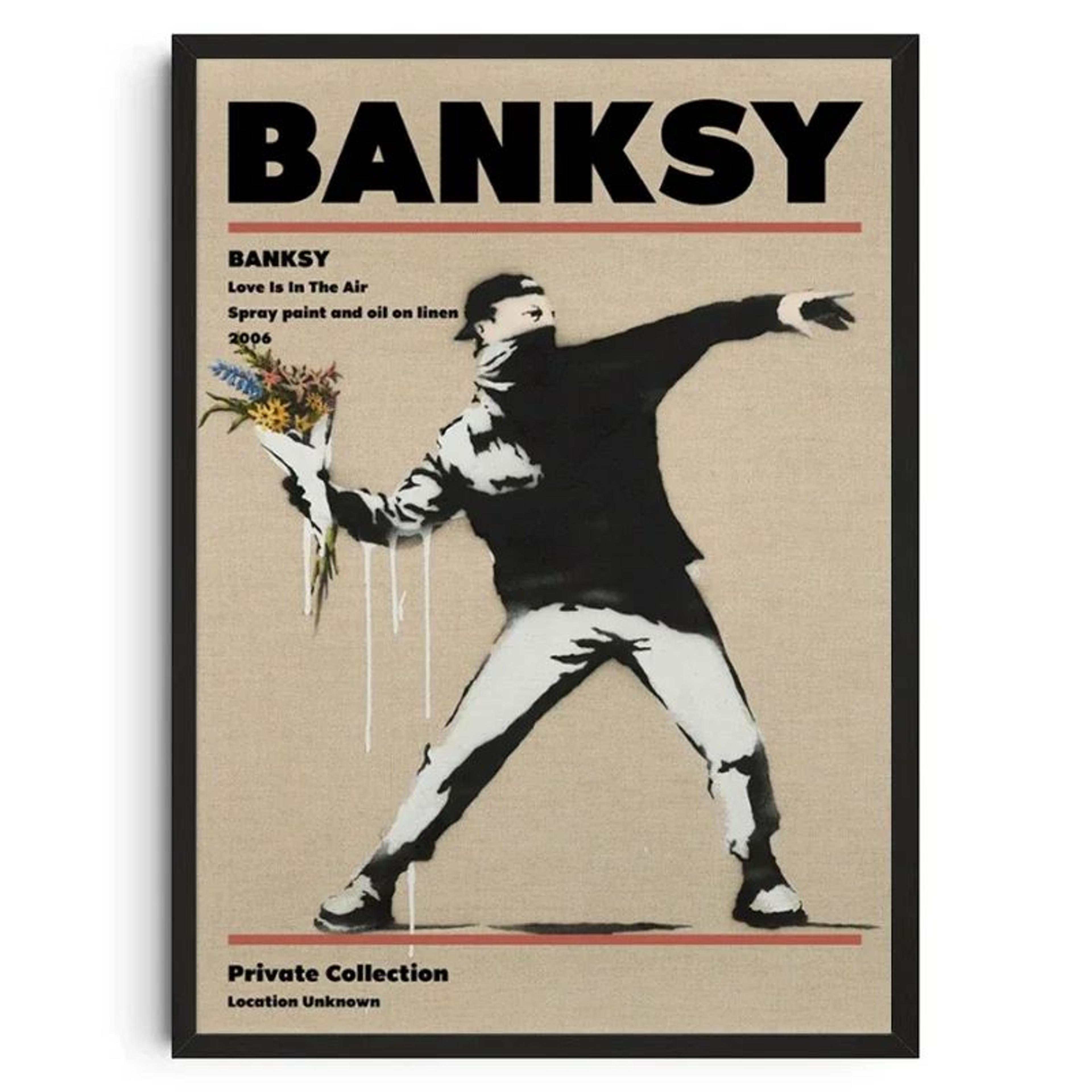 Banksy Wall Art Graffiti Canvas Print  Urban Street Art Poster For Modern Home Decor 11