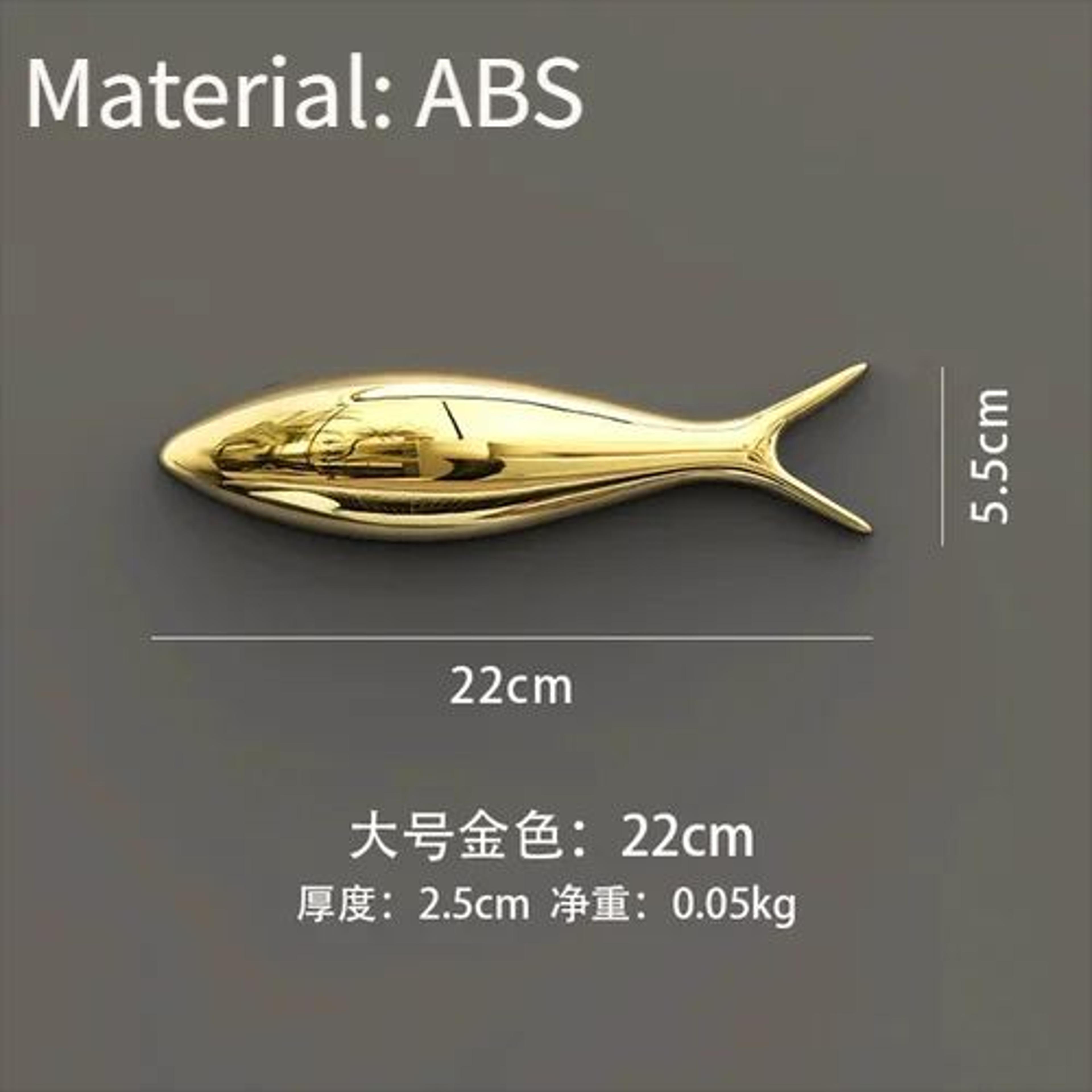 3D Electroplated Fish Wall Decor Set  Modern Metallic Art For Living Room  Restaurant Walls 10