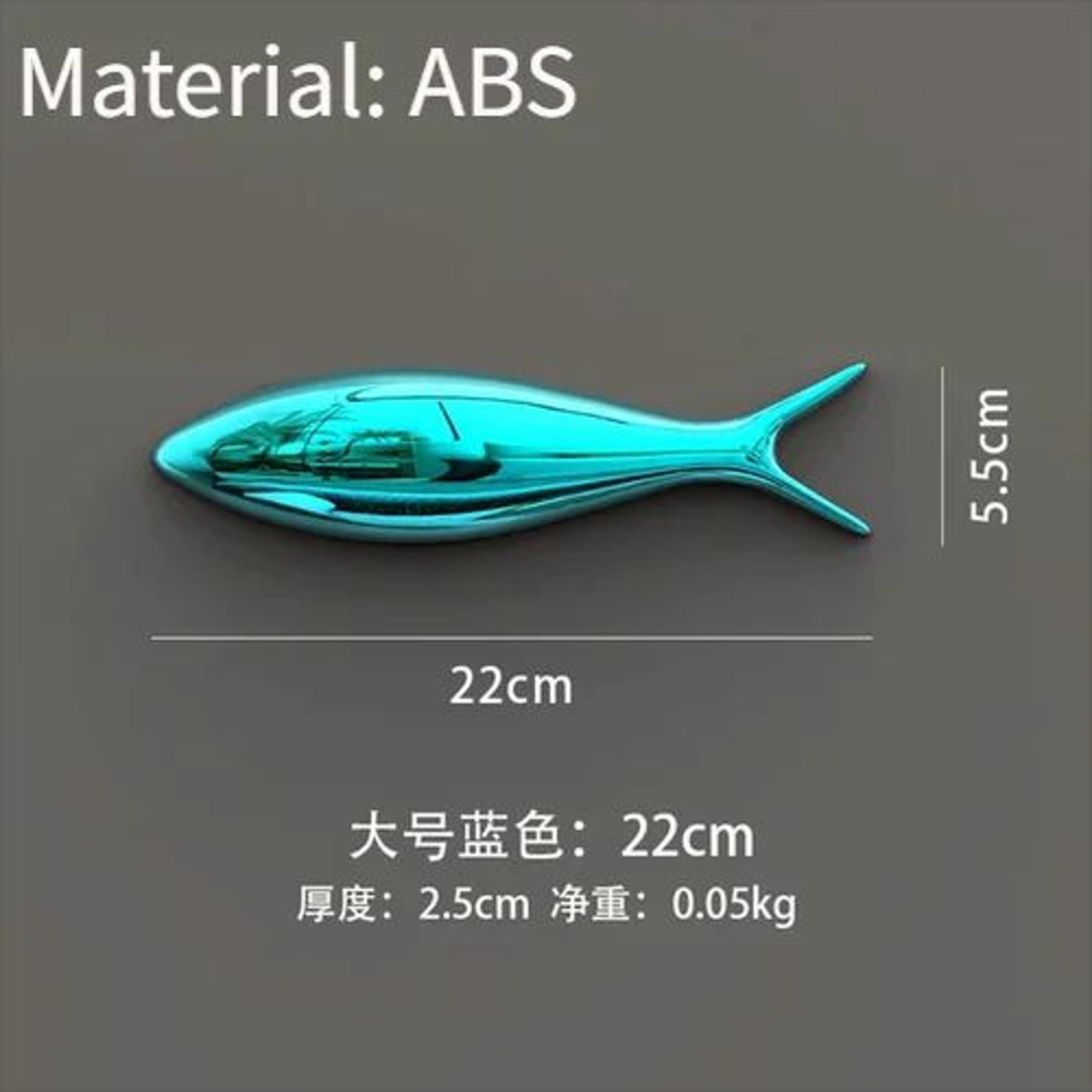 3D Electroplated Fish Wall Decor Set  Modern Metallic Art For Living Room  Restaurant Walls 13