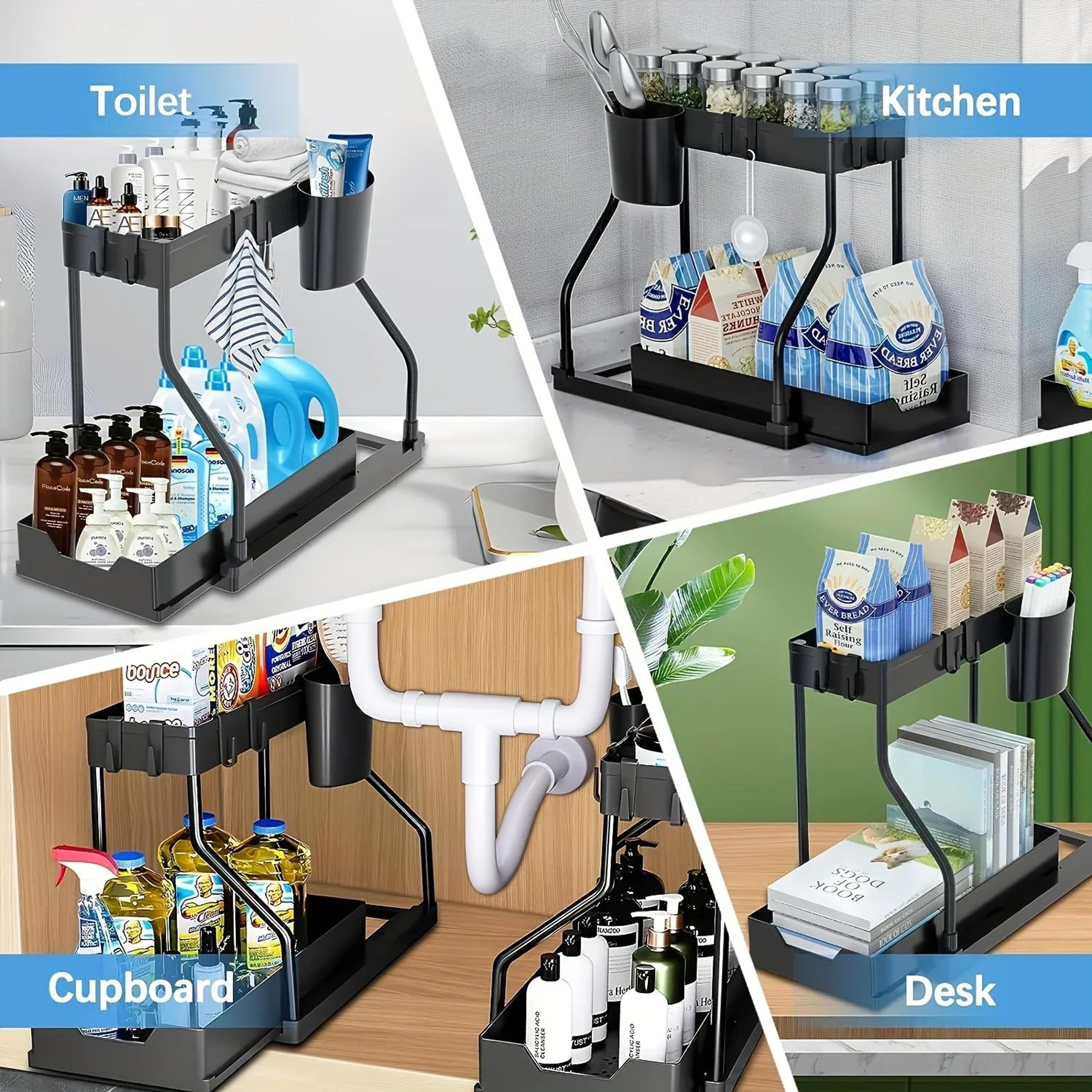 SpaceMax 2Tier Under Sink Organizer With PullOut Drawer 4