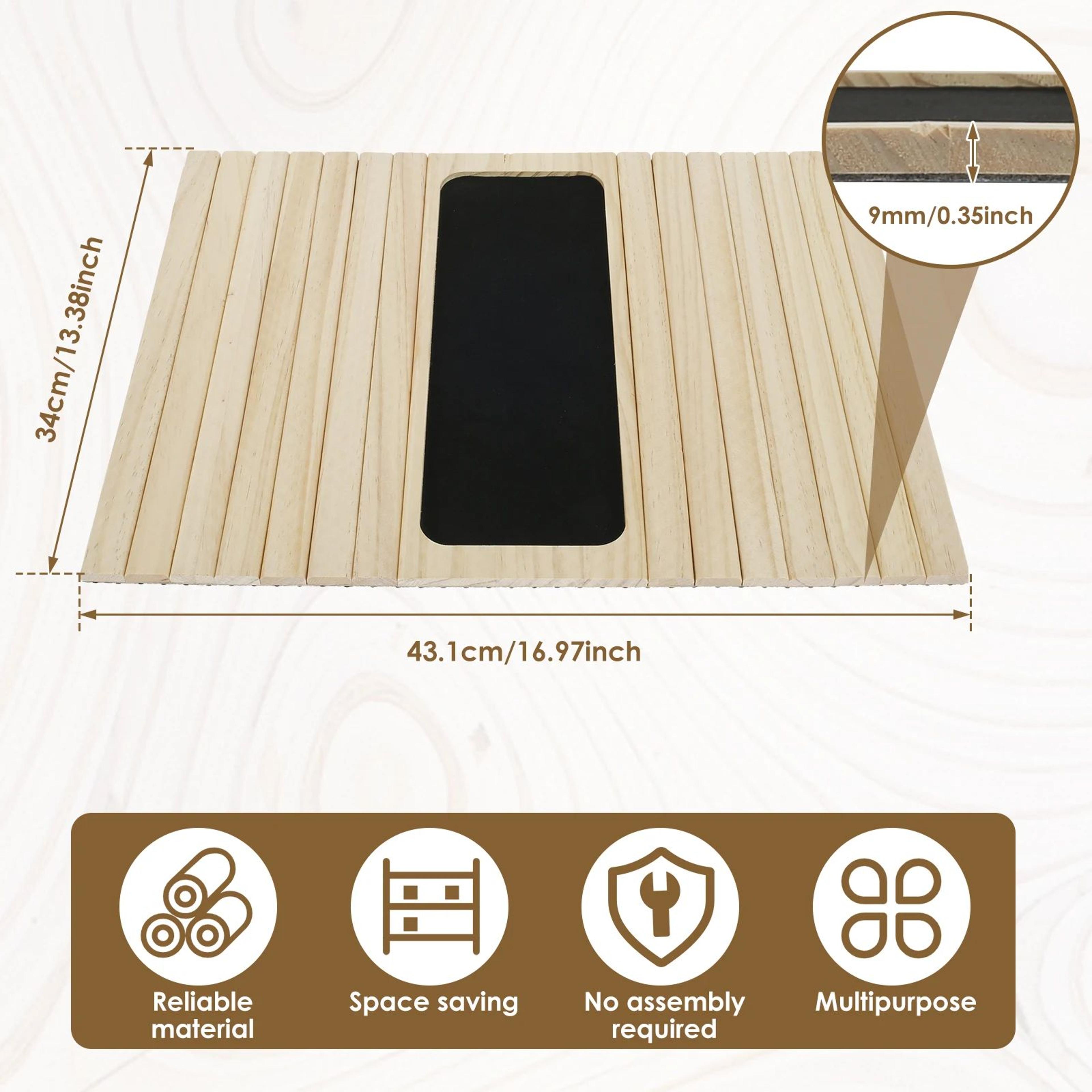 Acacia Wood Sofa Arm Tray Folding Couch Arm Tray Table For Drinks Snacks And Remotes 14