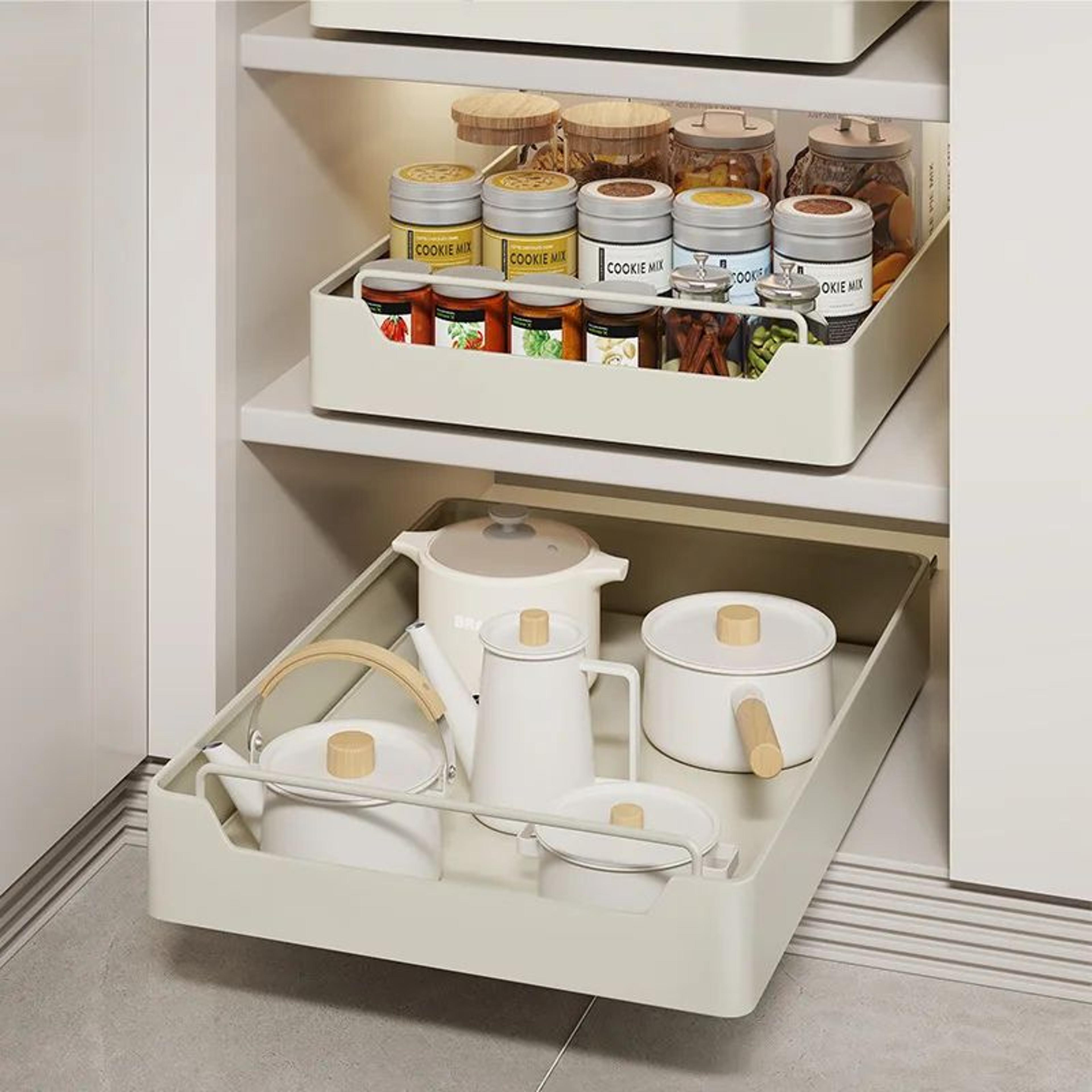 HighGlide PullOut Cabinet Organizer Drawer With Slide Rails 0