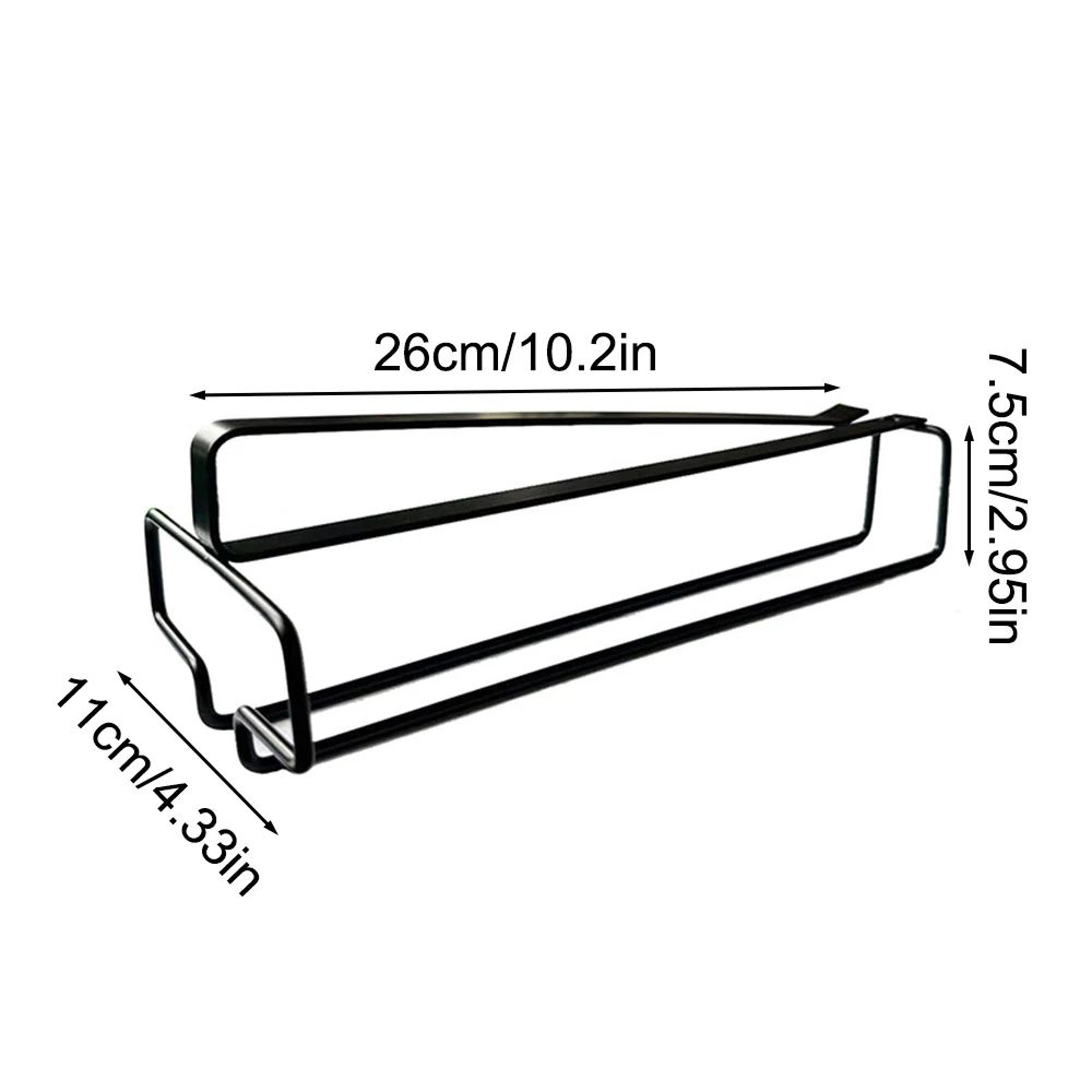 NoDrill Wine Glass Rack For UnderCabinet Stemware Storage 5