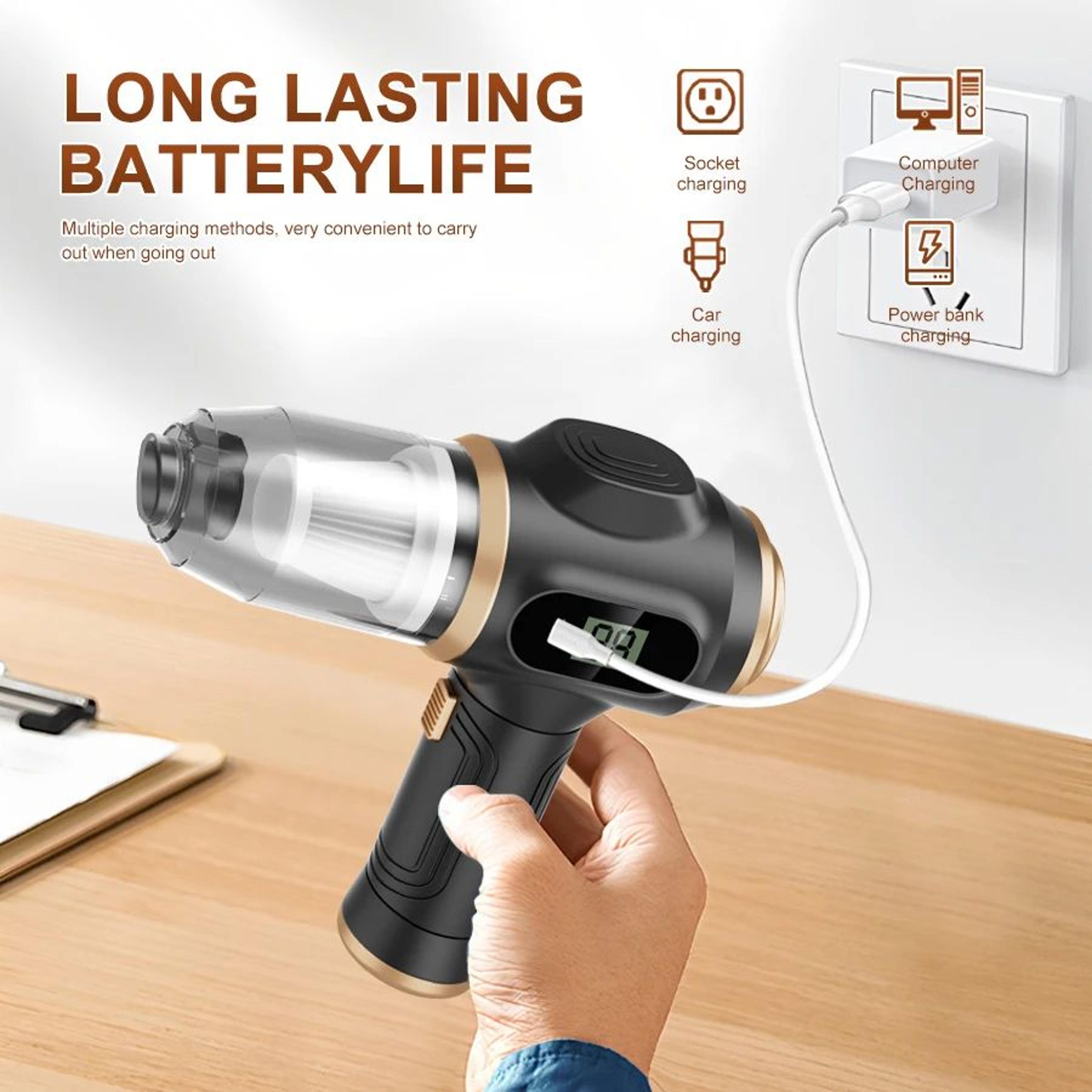 PowerClean Cordless Handheld Vacuum For Car  Home 4