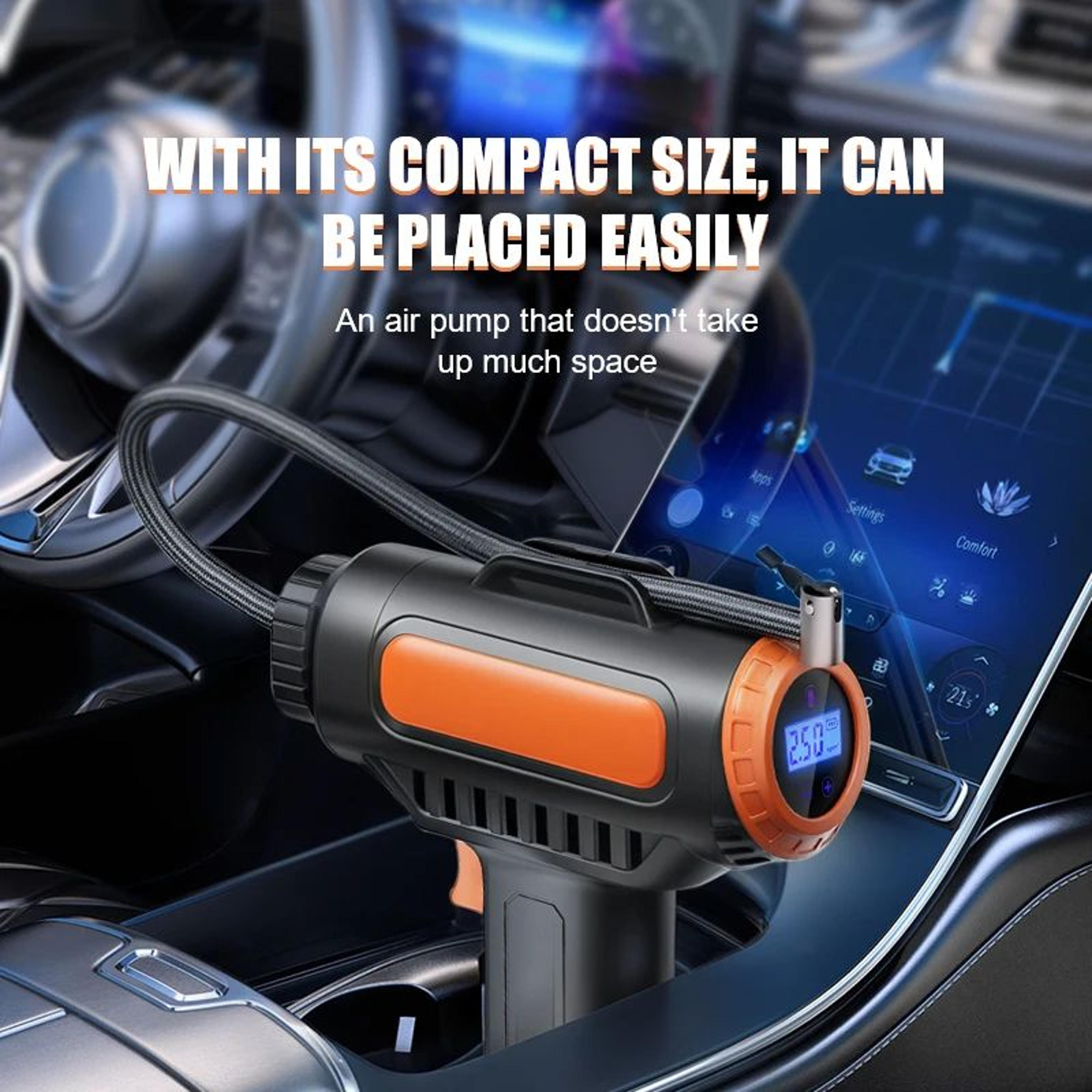 BELIBUY Portable Tire Inflator  Wireless Air Pump With Digital Display For Cars Bikes  Emergencies 2