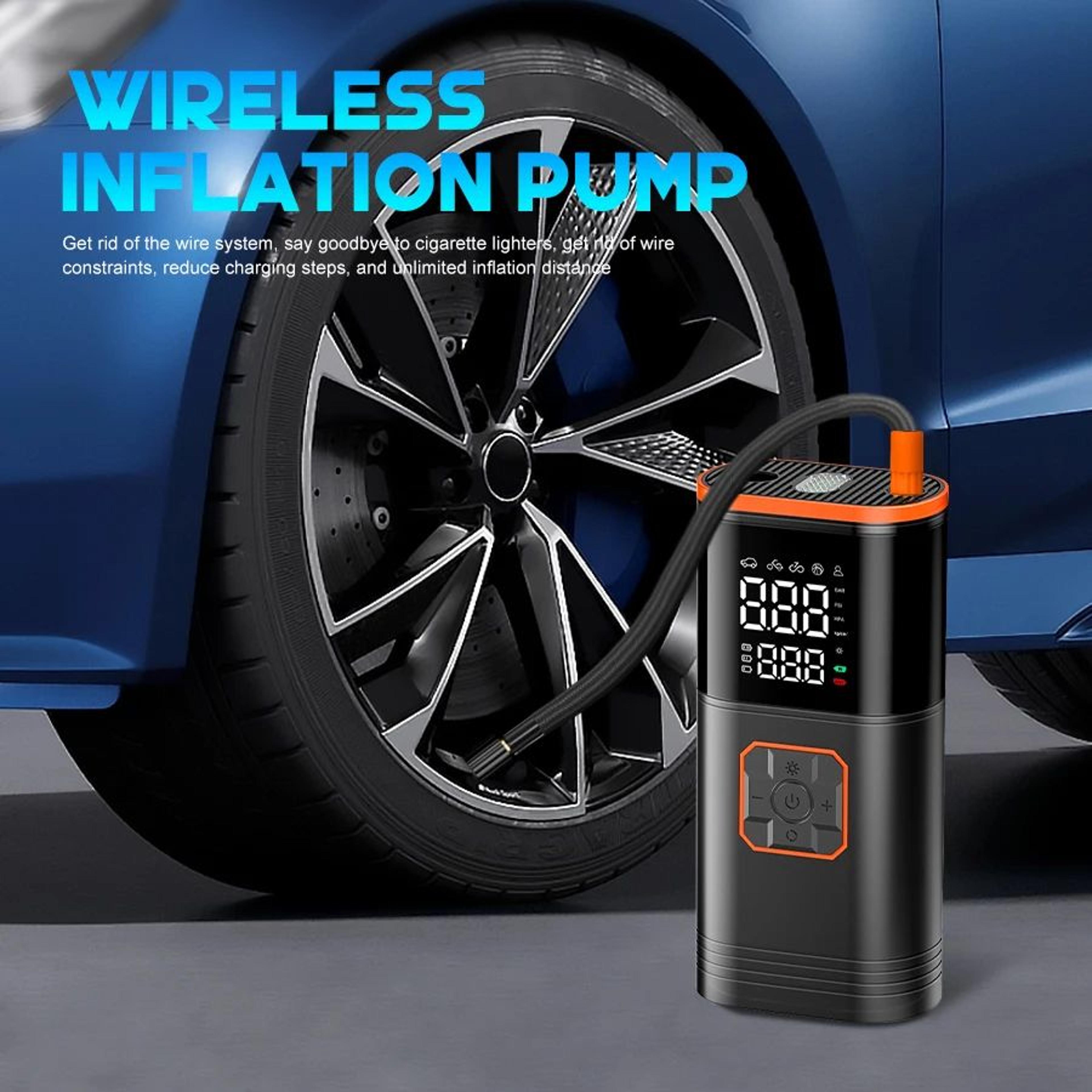 Portable Tire Inflator Pump With Digital Pressure Gauge For Cars Bikes And Emergencies 2