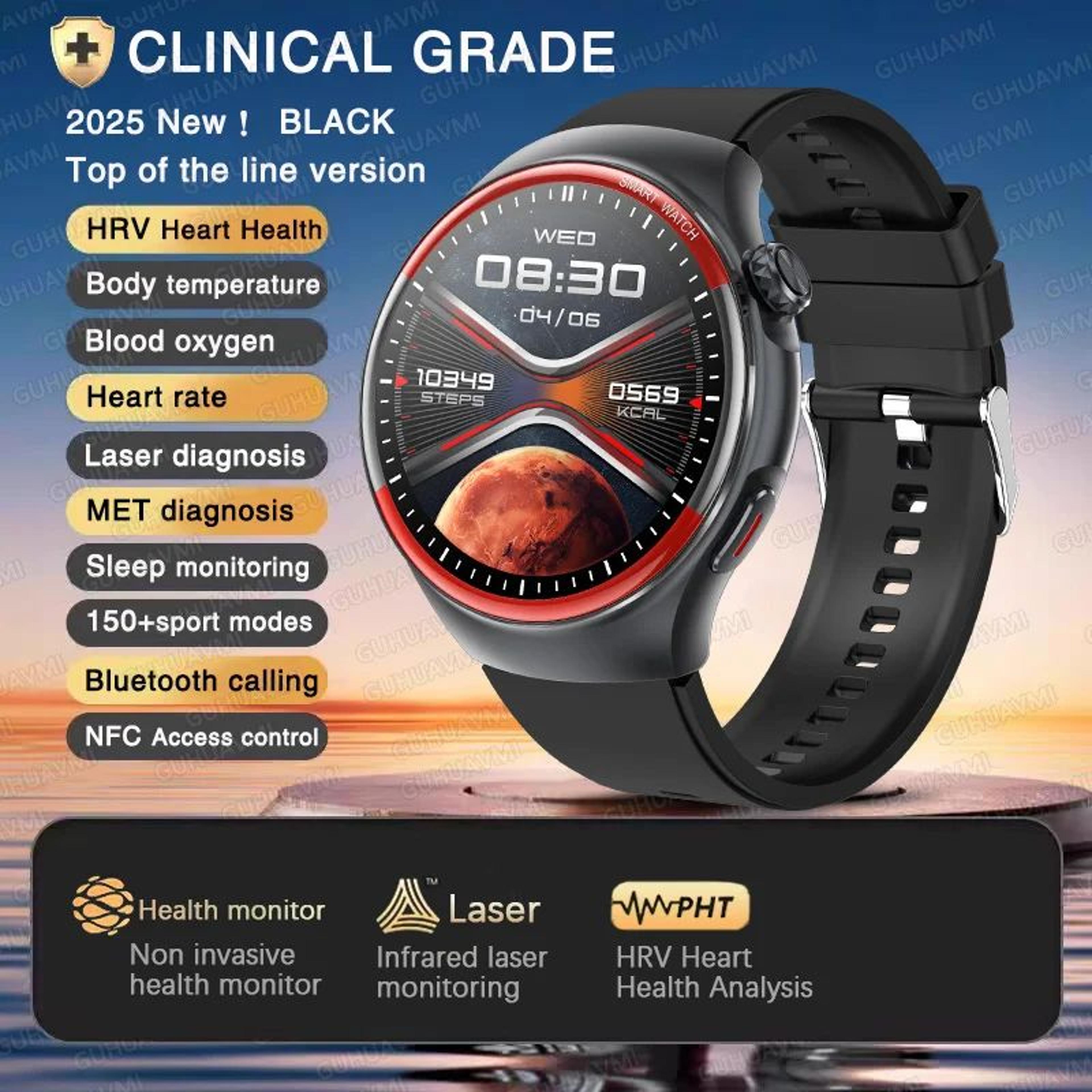 VitalTrack Pro Blood Pressure Smartwatch With Heart Rate  Sleep Monitoring 6