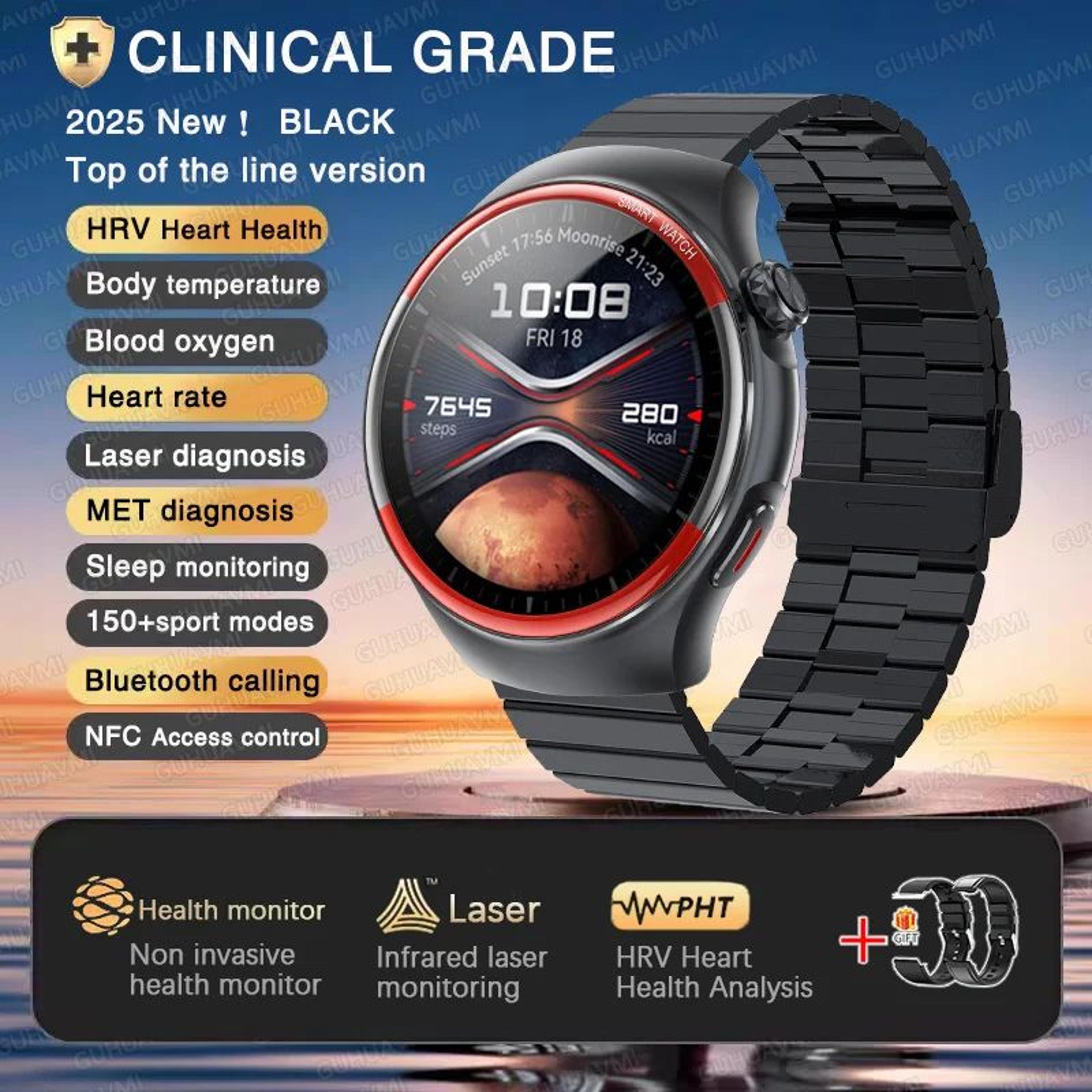 VitalTrack Pro Blood Pressure Smartwatch With Heart Rate  Sleep Monitoring 10