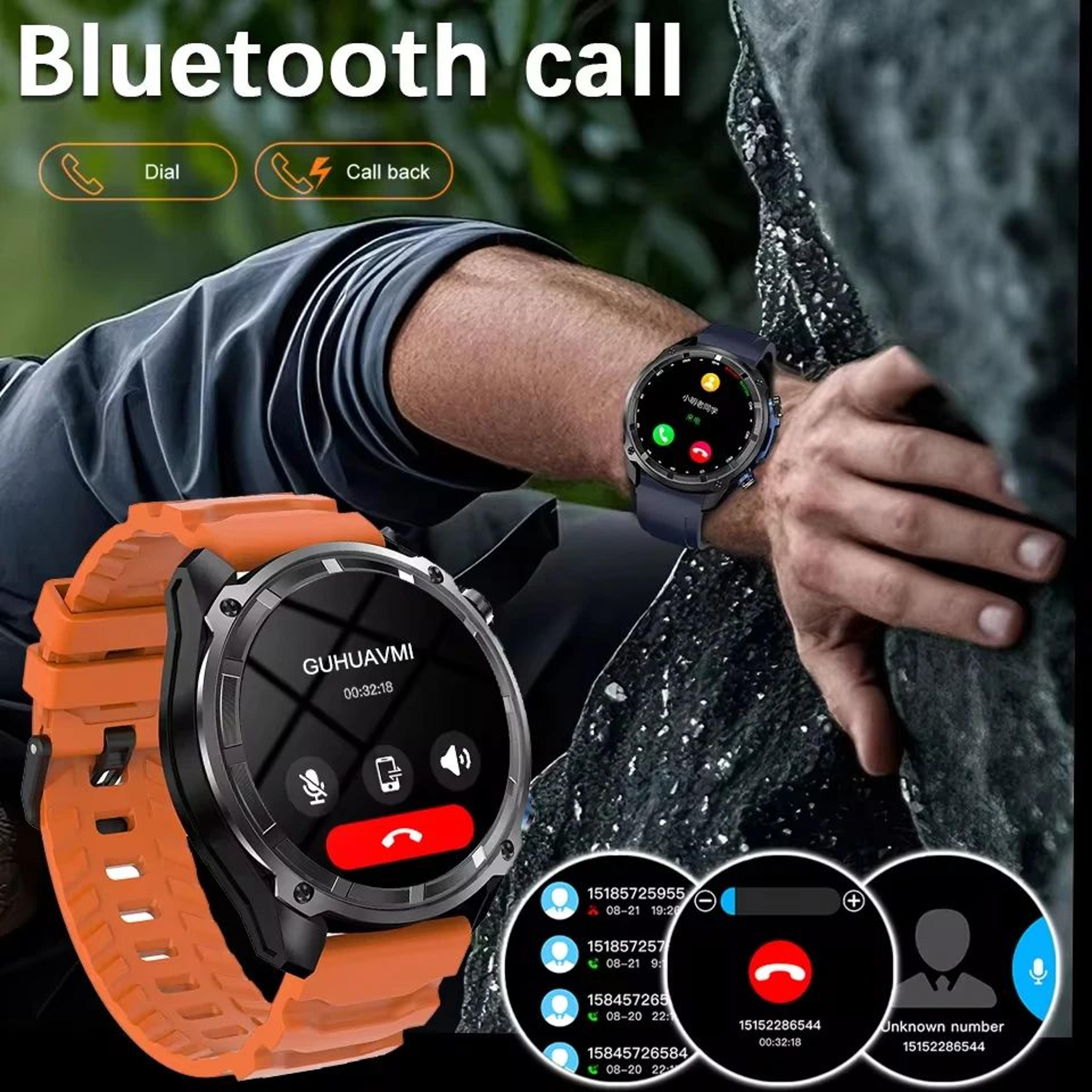 Rugged GPS Smartwatch With Offline Maps  4GB Storage  Military Sports Tracker 5