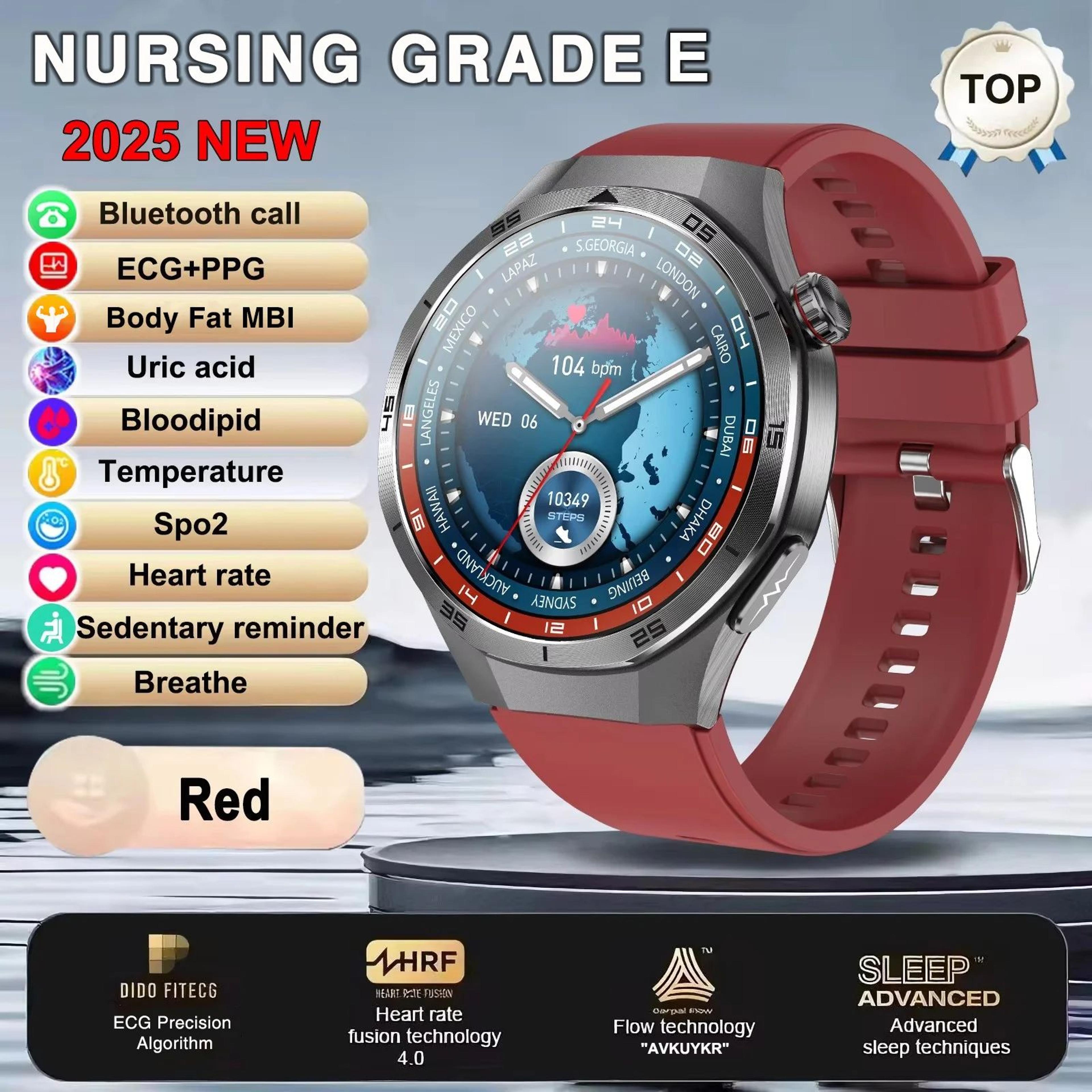 Smart Health ECG Smartwatch With Blood Pressure Monitor  NFC Calling 7