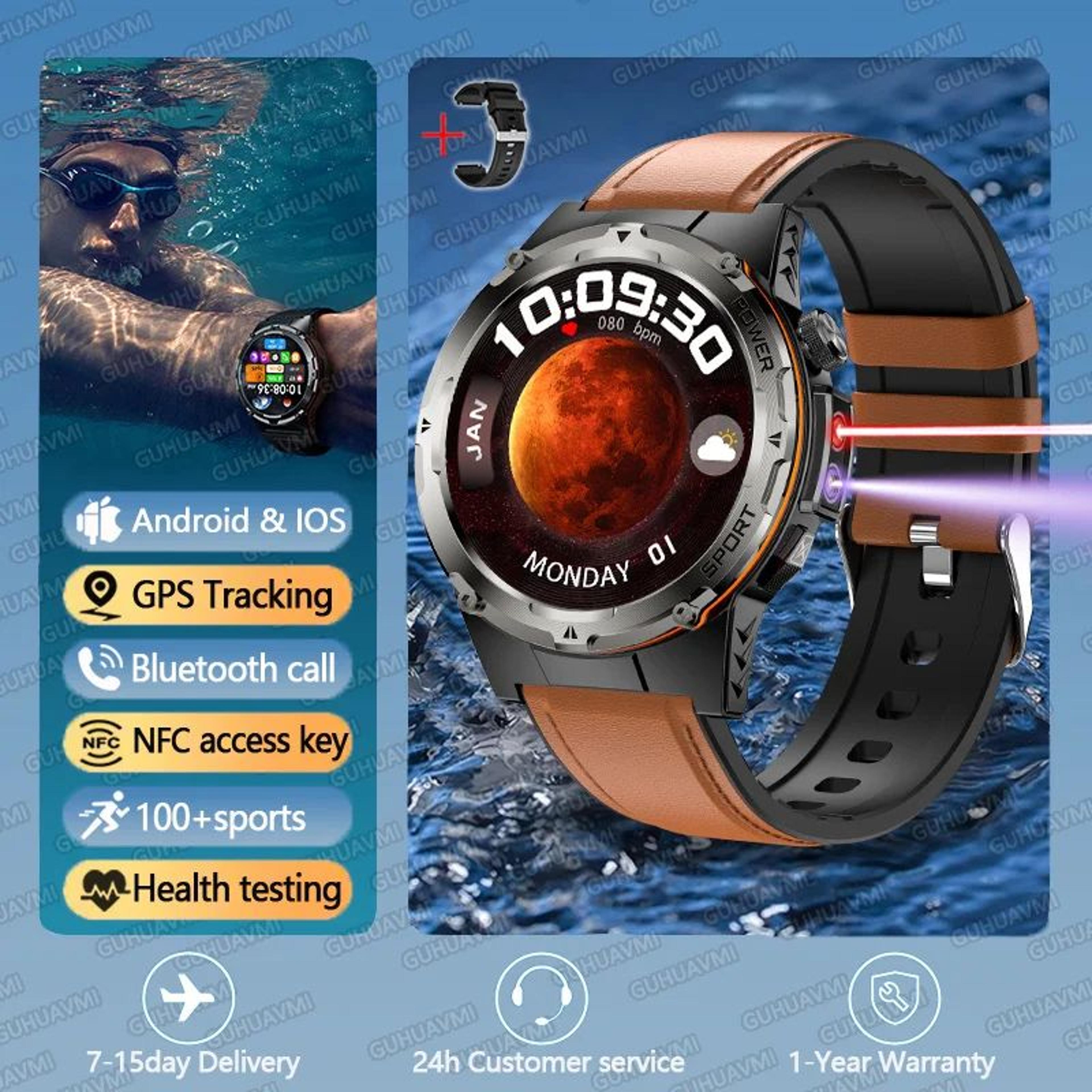 TRex 3 Rugged Smartwatch With GPS NFC  3ATM Waterproof Design 10